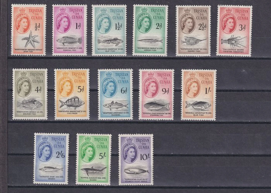 Tristan da Cunha 1960/1961 - Two complete sets 'Queen...