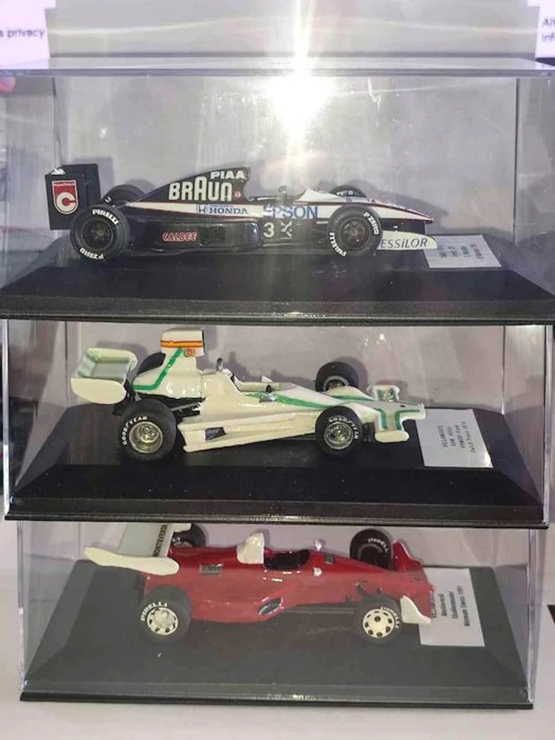 1:43 - Model race car (3) - Lot 3 modelli F.1 1:43 Tameo...
