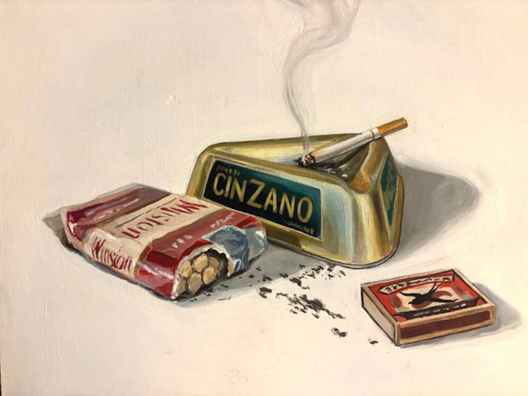 Antonio Valenzuela - Cinzano & Winston - Acrilic on wood