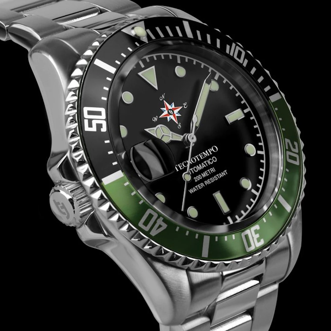 Tecnotempo - Automatic Diver's 200M "Left Crown"- Special...