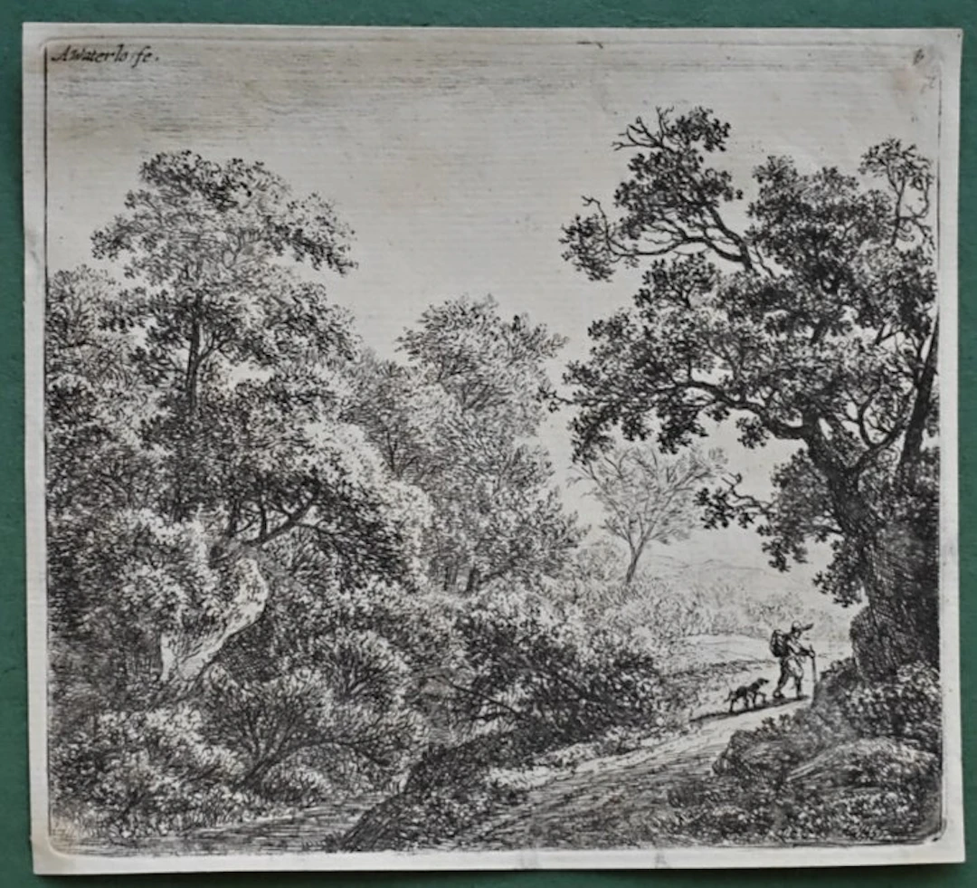 Anthonie Waterloo (c.1610-1690) - Il viaggiatore e il suo cane