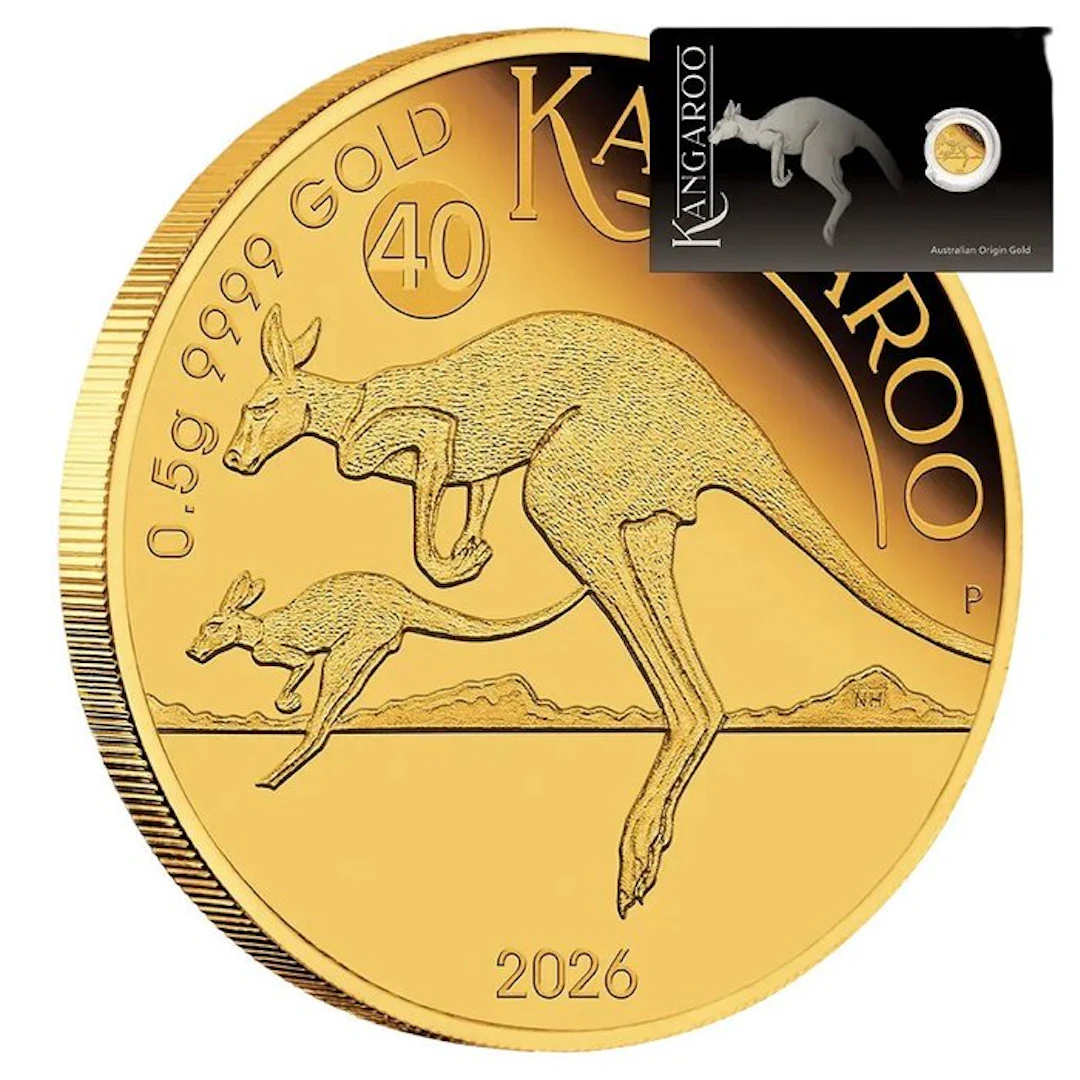 0,5 Gramm / 1/62 oz - Gold .999 - 2026 The Perth Mint...