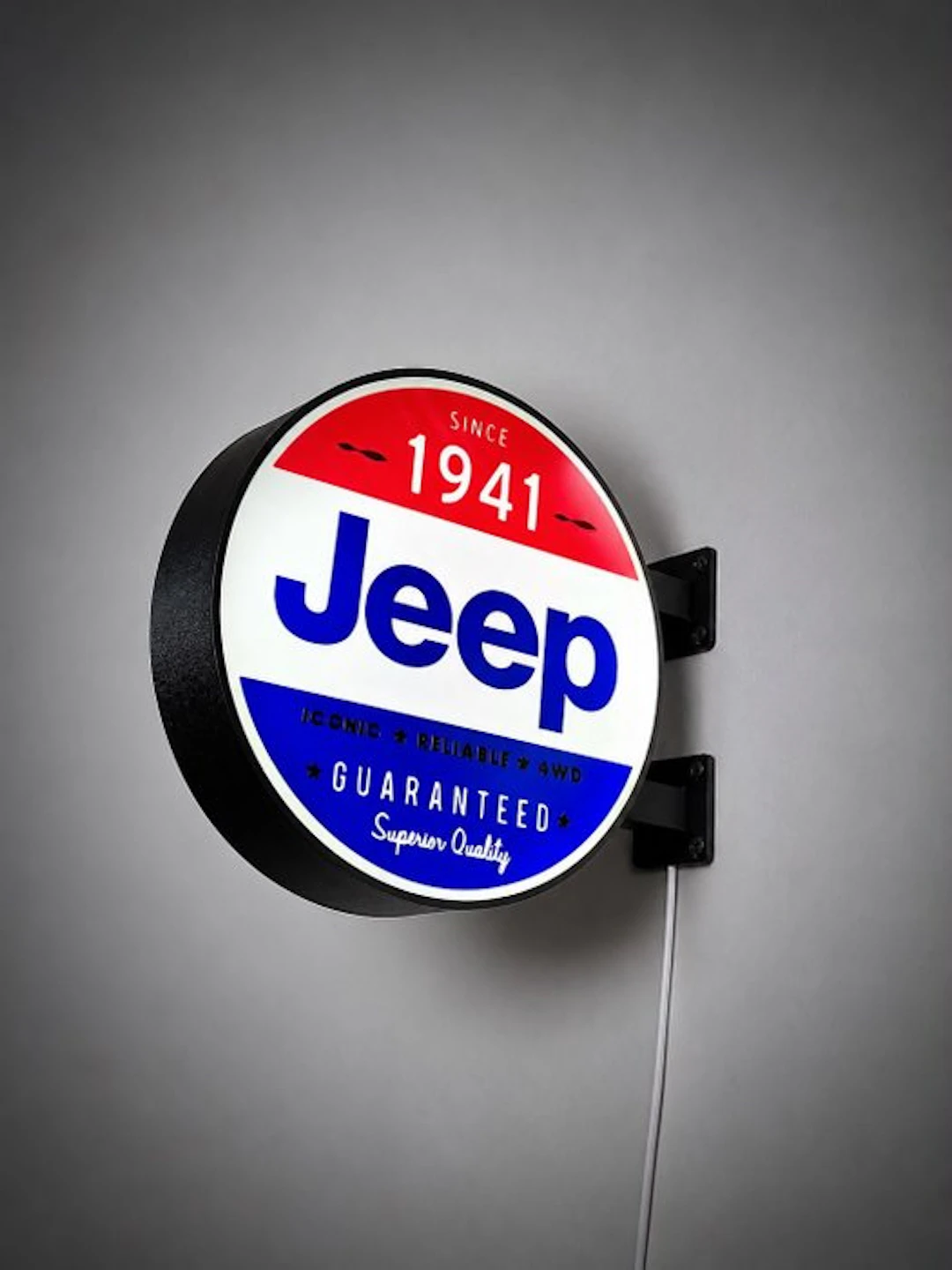 custom - jeep - Hanging lamp - double-sided sign - ABS - reproduction