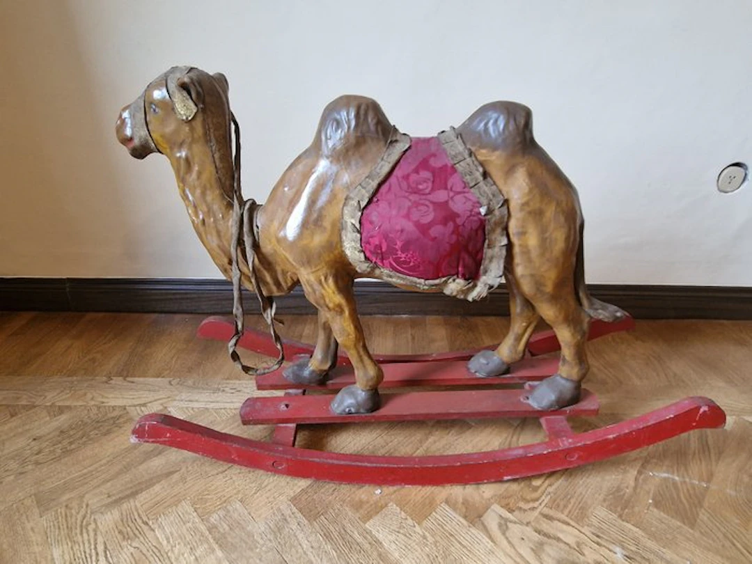 Rocking horse - Giocattolo Cammello a dondolo - 1900-1910 - Italy