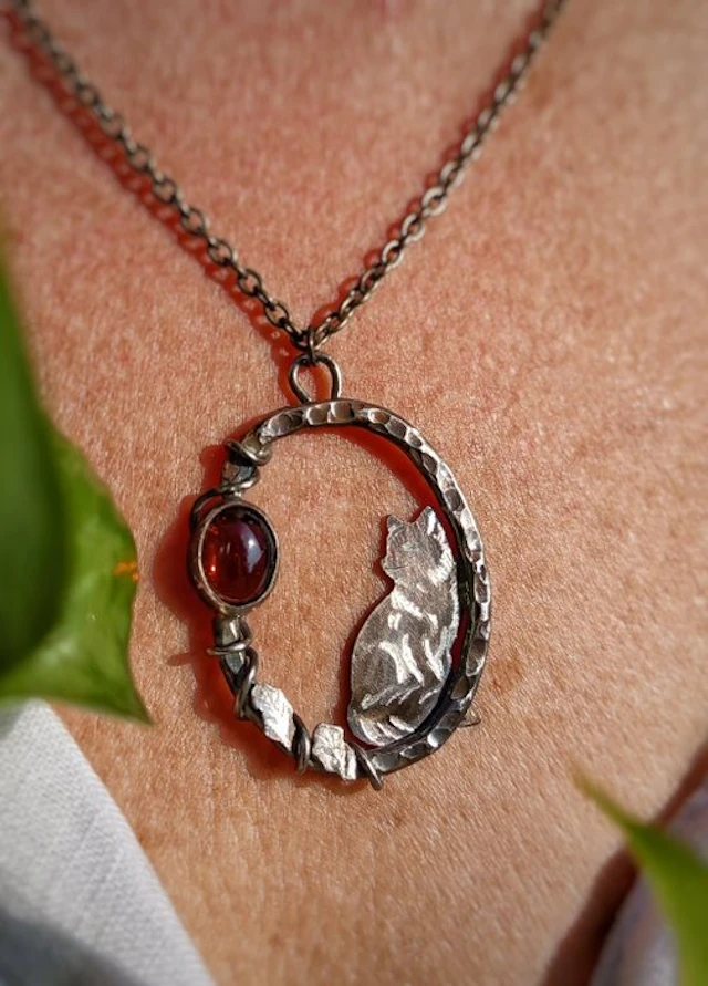 Handmade jewelry 'Amanda' in 925 silver with multicolored tourmaline