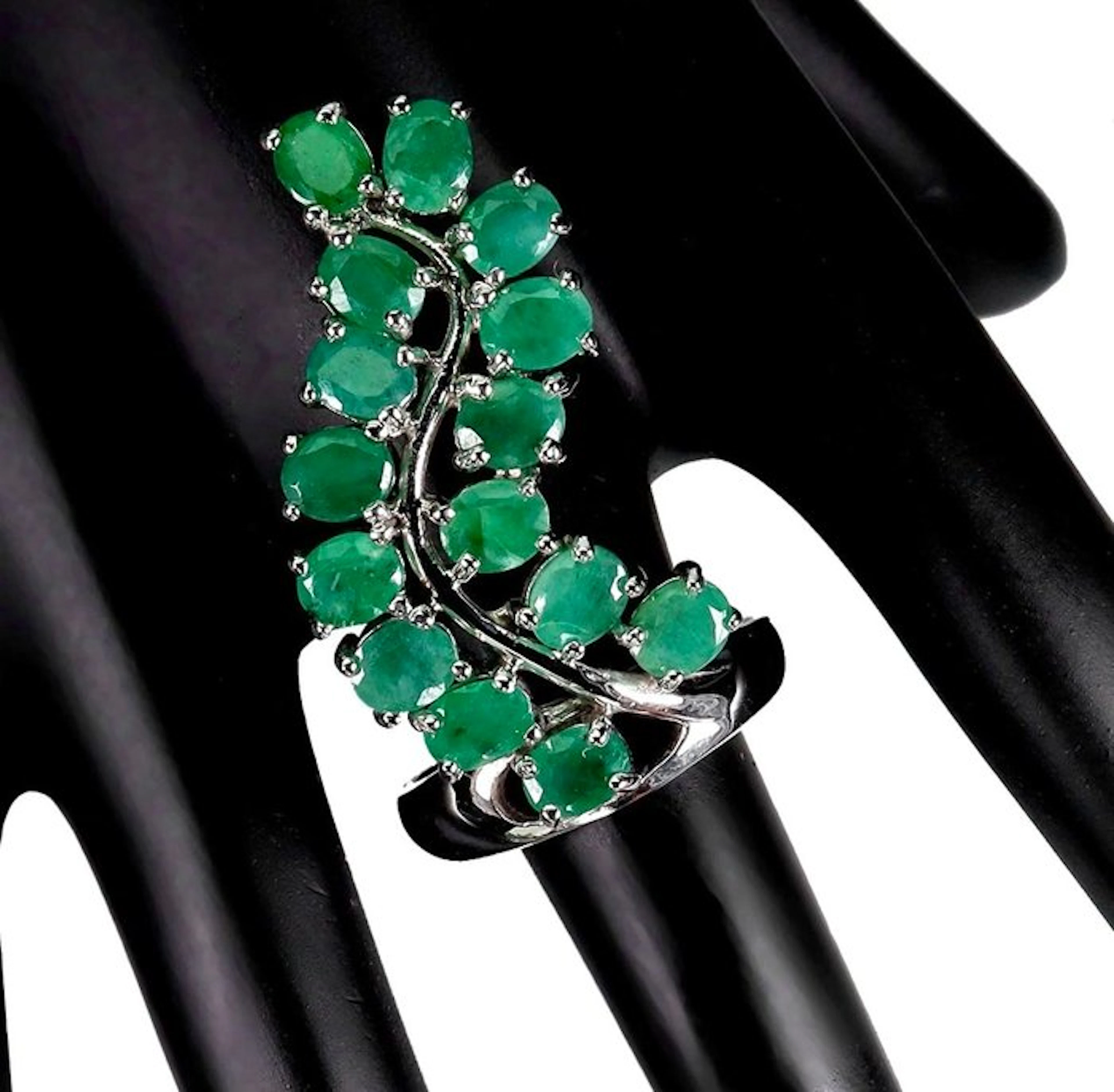 No reserve price - Ring 14K White Gold Plated 925 Sterling Silver - 0.00ct