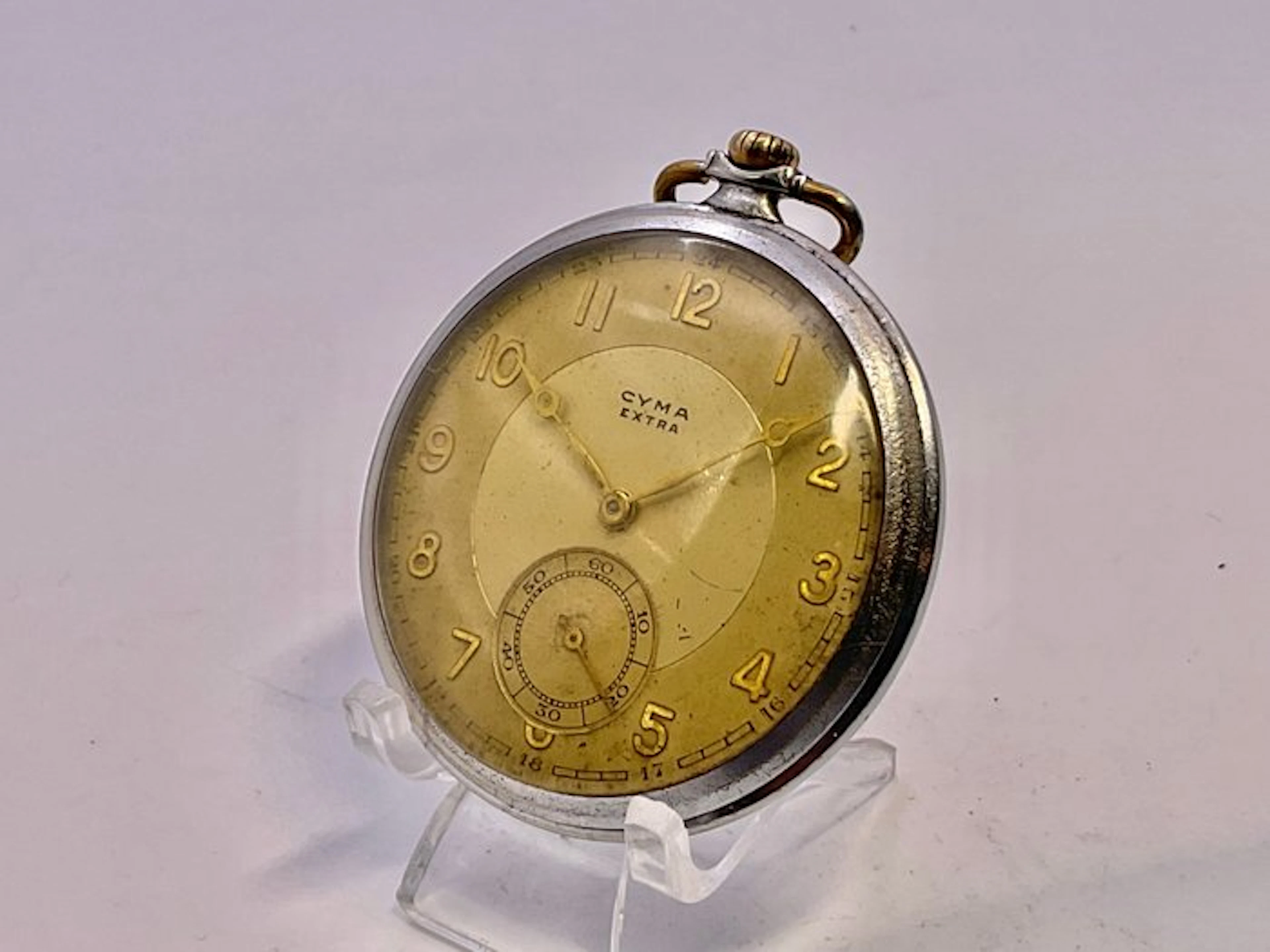 Cyma Adjusted Patented . 15J . Metallo cromato . 1930 . - 1900-1949