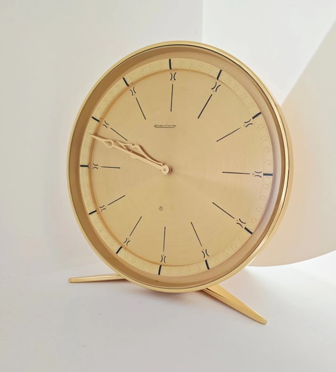 Table clock - Jaeger-LeCoultre - Vintage - Gilt brass - 1950-1960