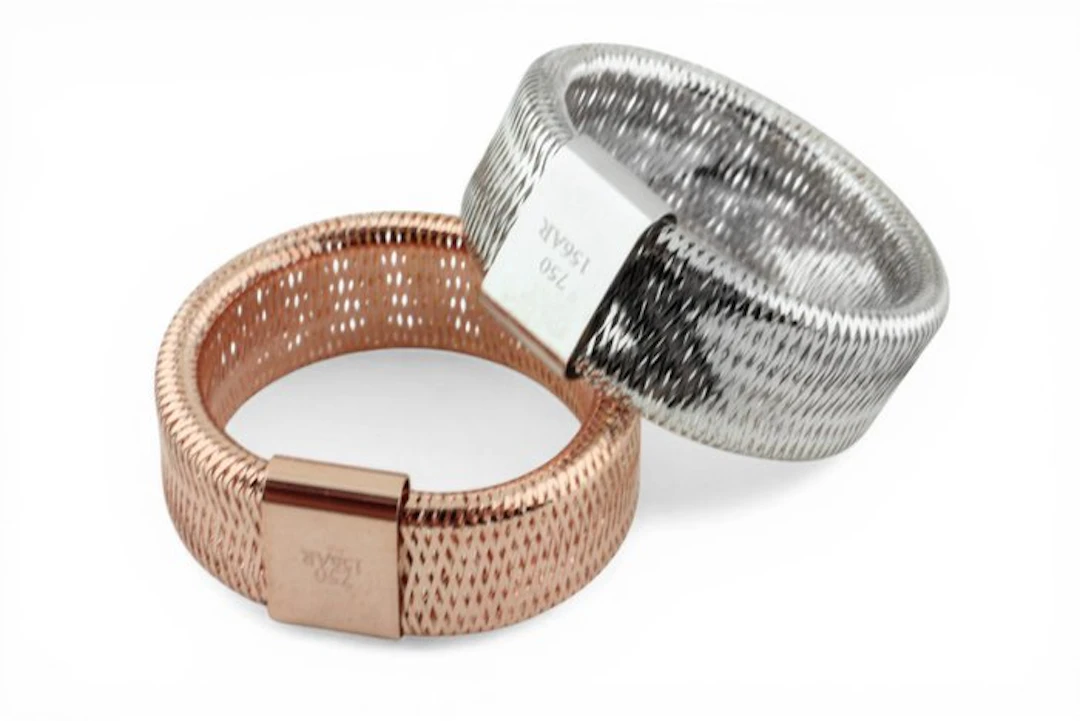 Ring - 18 kt. White gold, Rose gold