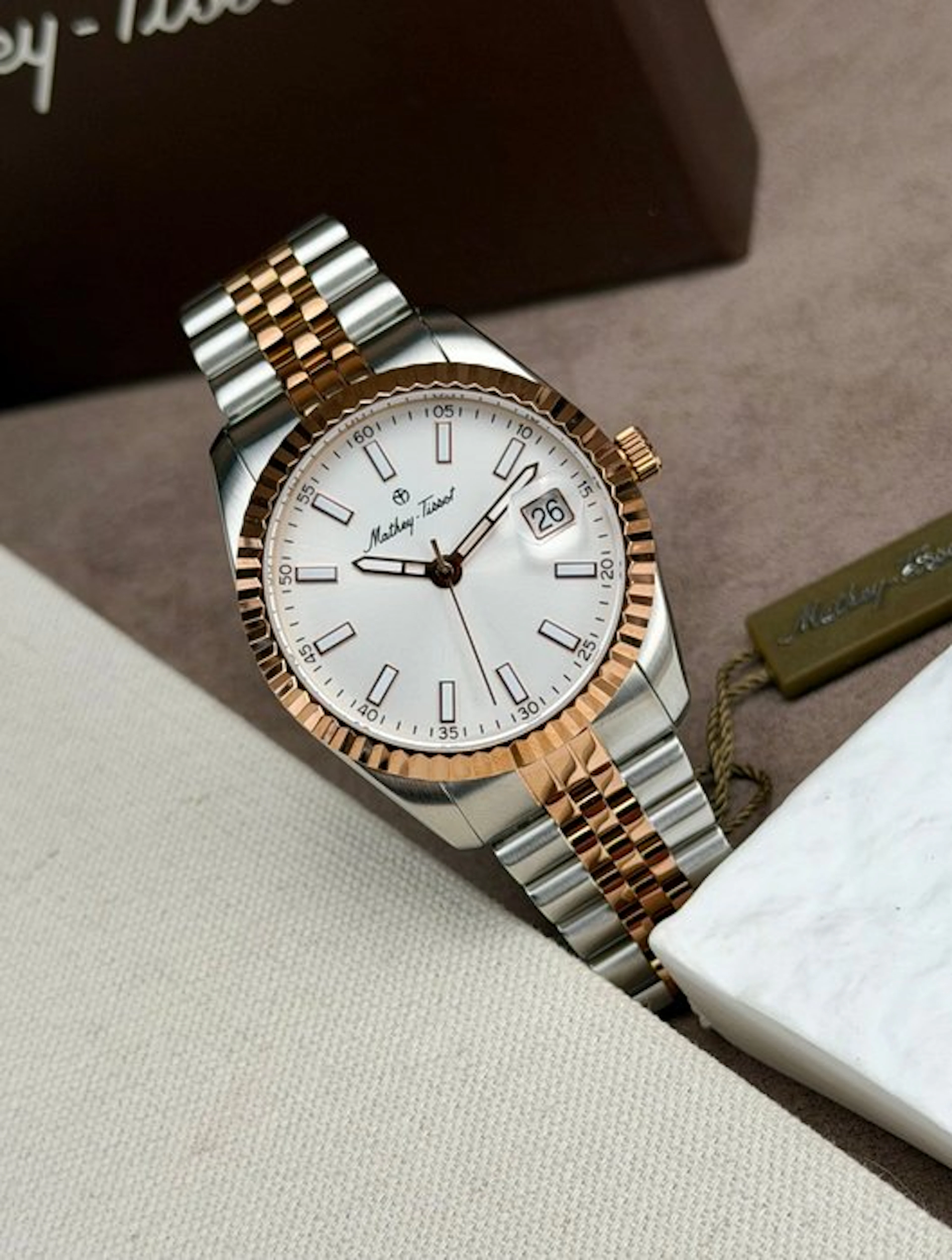 Mathey-Tissot - Silver Dial Date - No reserve price...