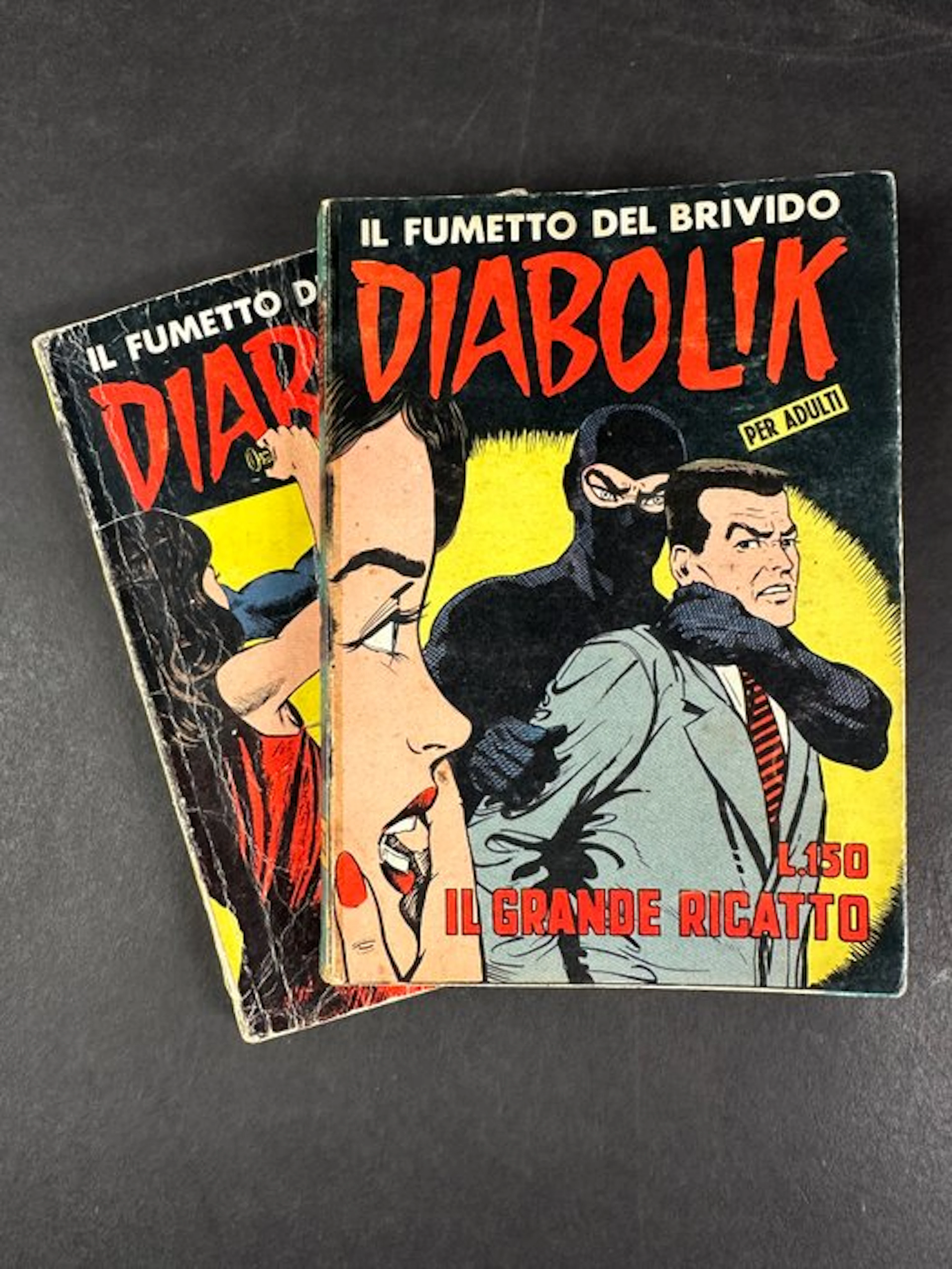 Diabolik n. 22, 23 Diffusione SODIP - 2 Comic - First edition - 1964