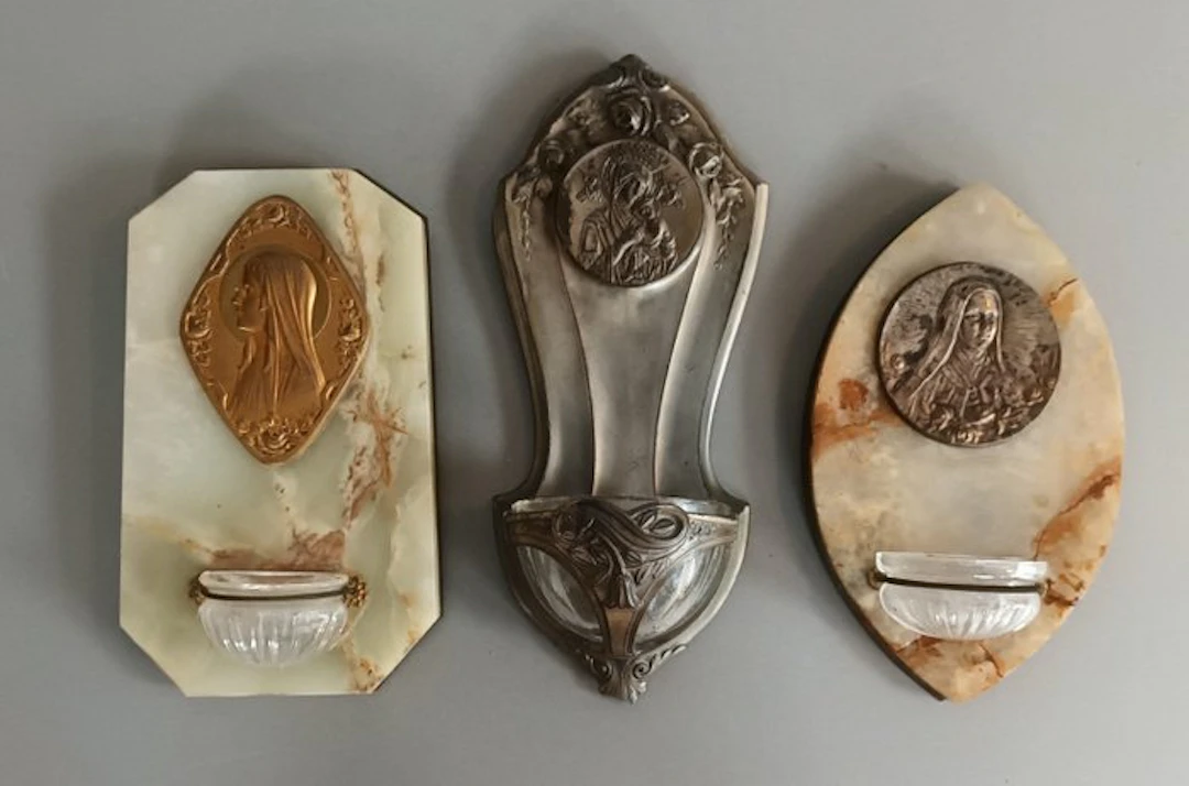 Holy water font (3) - 1850-1900 - Art Nouveau