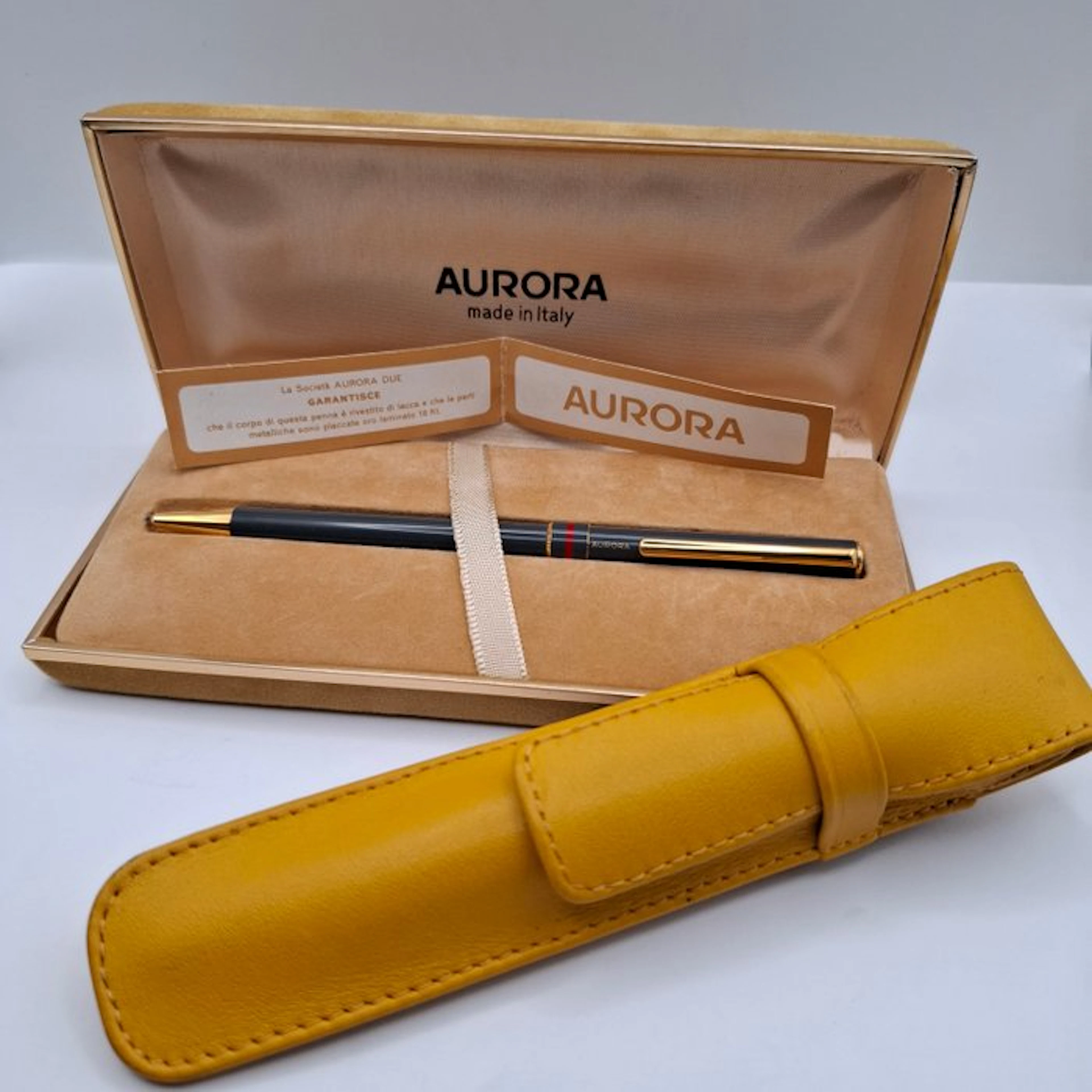 Aurora - Aurora Marco Polo + Astuccio Lucrin - No reserve price - Pen