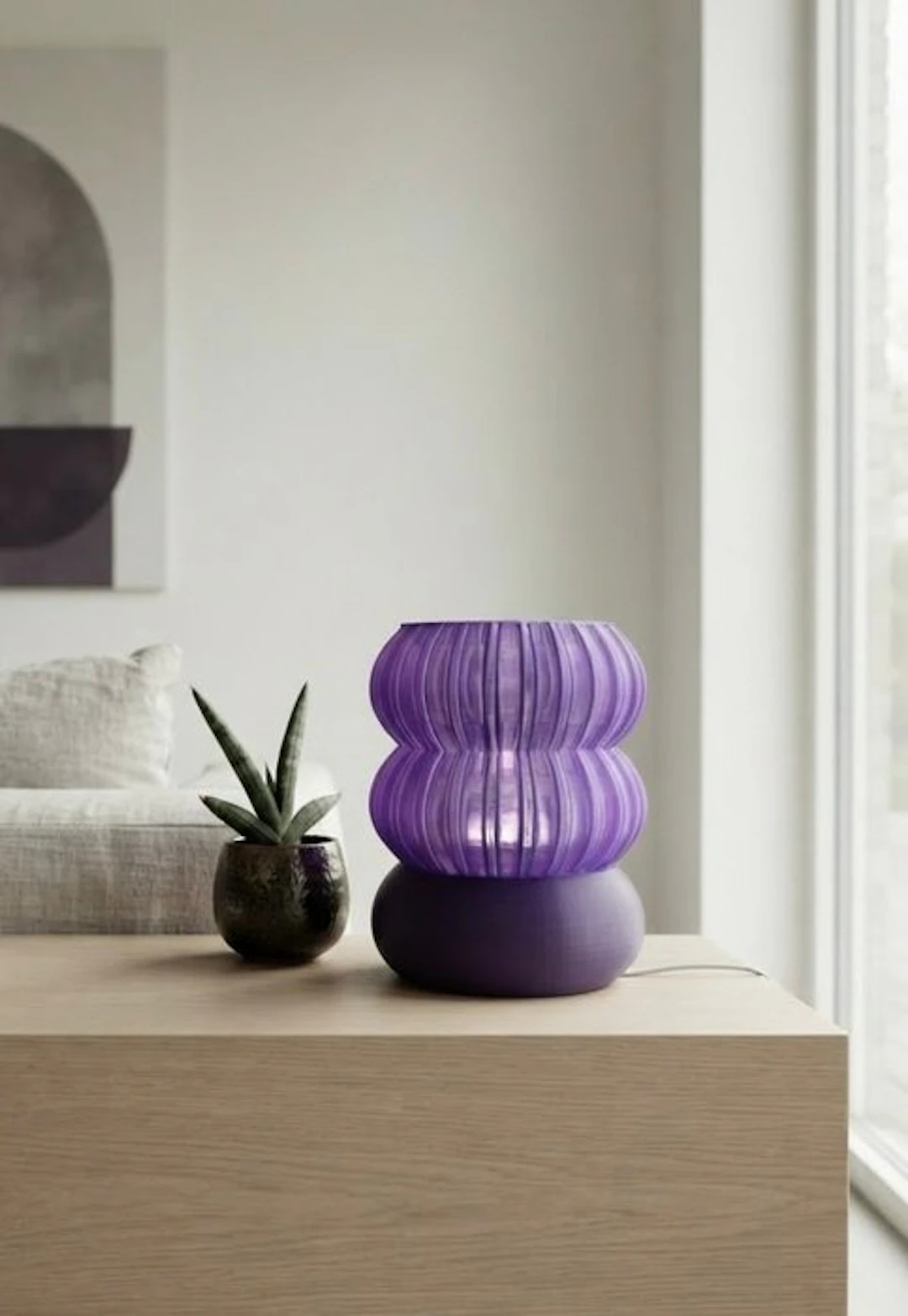 TiWo Design - Desk lamp - PuroVibe table lamp - Biopolymer - TiWo Duomo Plisse