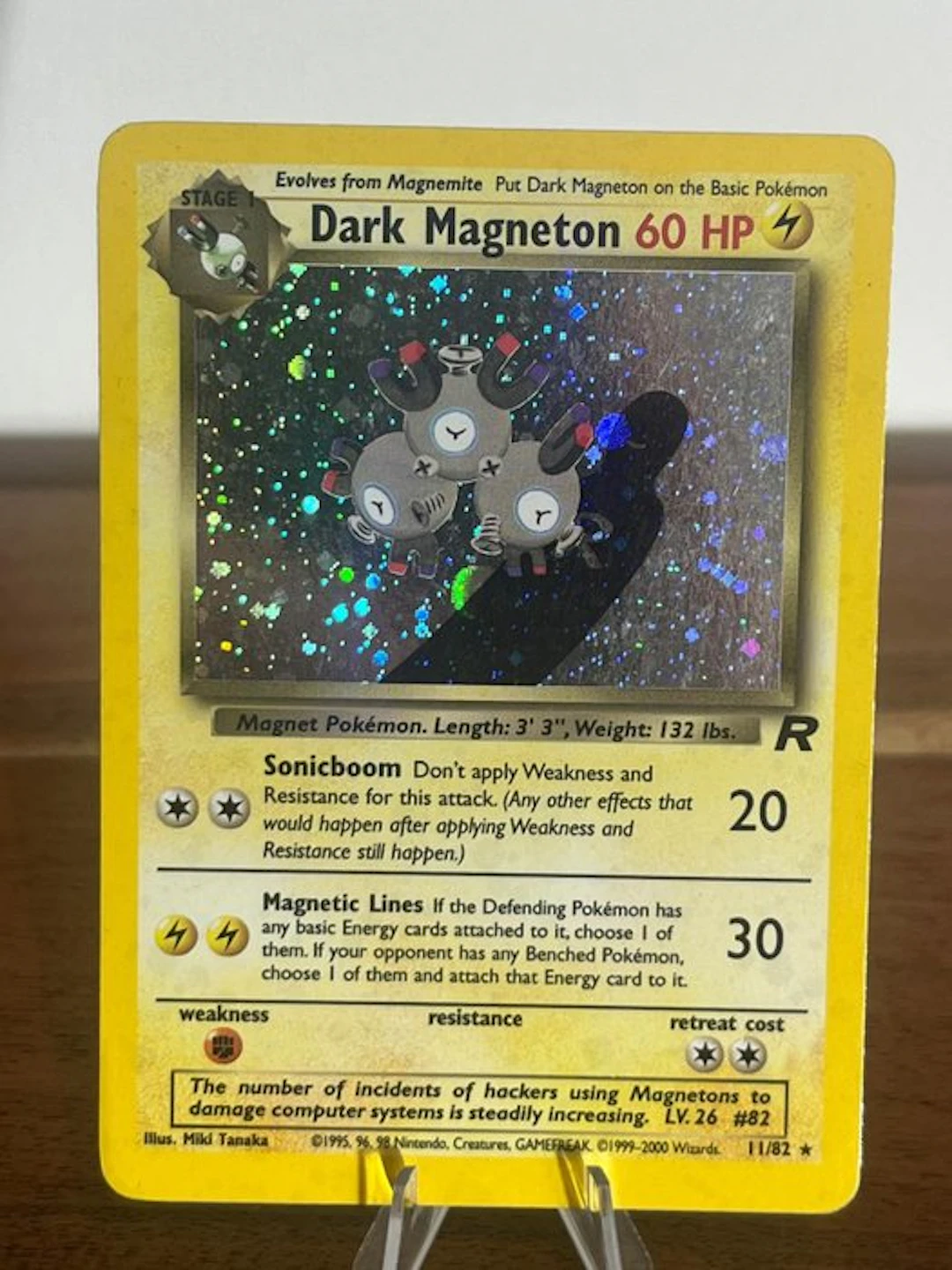 Pokémon - 1 Card - Dark Magneton 11/82 Foil - WOTC - Team Rocket
