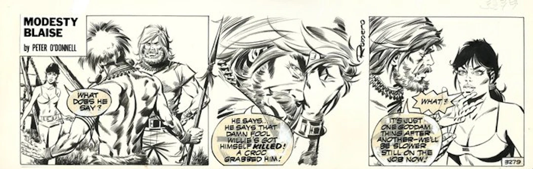 Romero, Enric Badia - 1 Original page - Modesty Blaise...