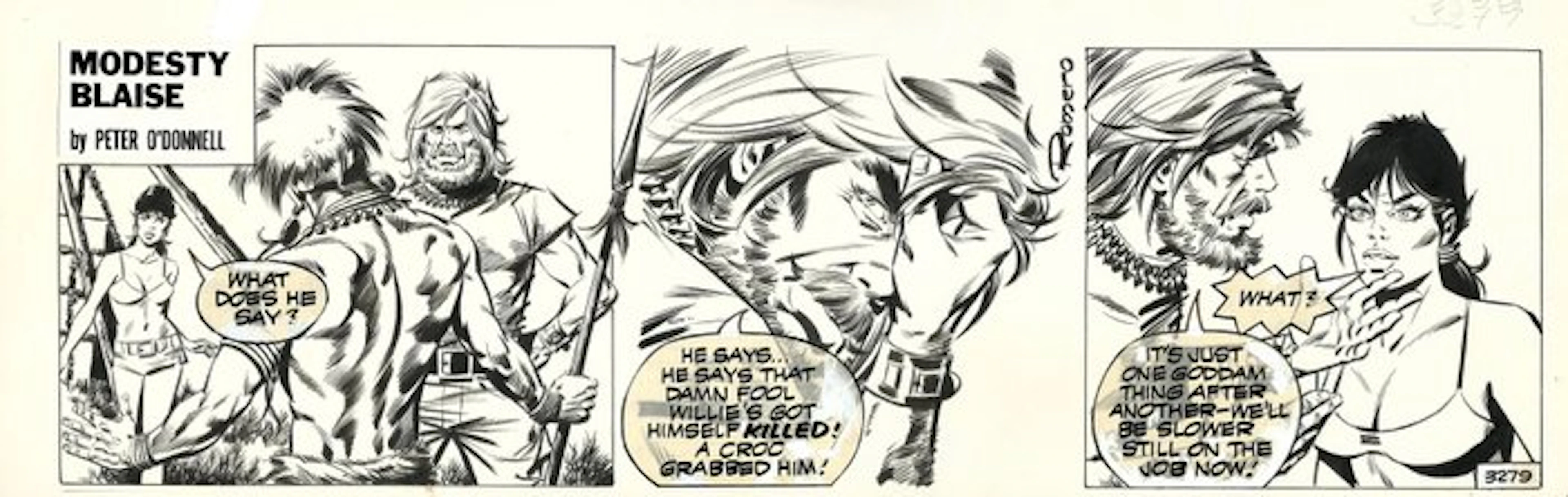 Romero, Enric Badia - 1 Original page - Modesty Blaise...