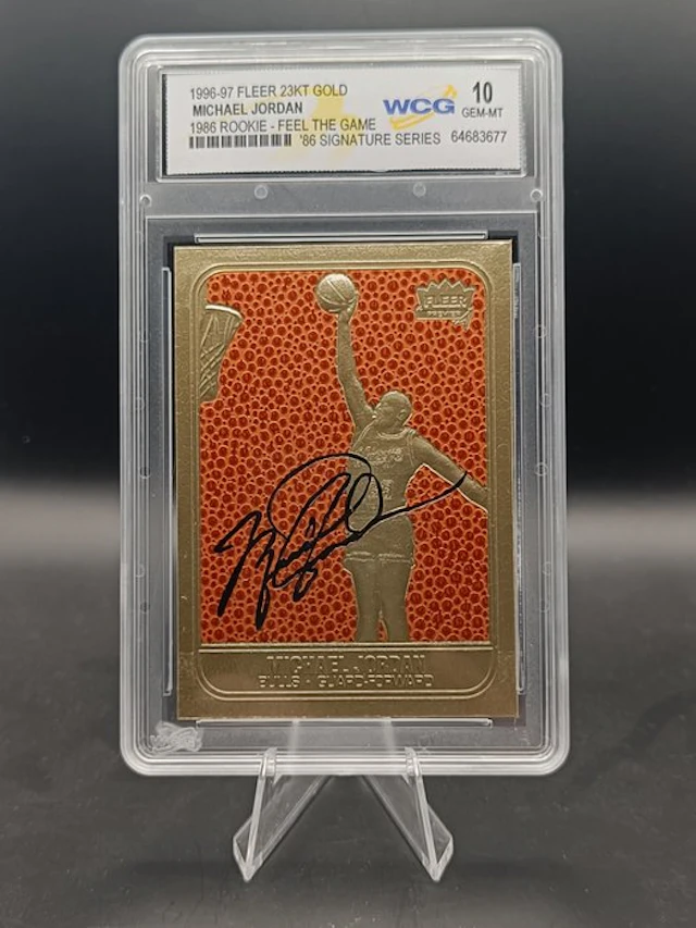 Fleer 1996/1997 23KT Gold Michael Jordan 23KT Gold - WCG 10 Graded card
