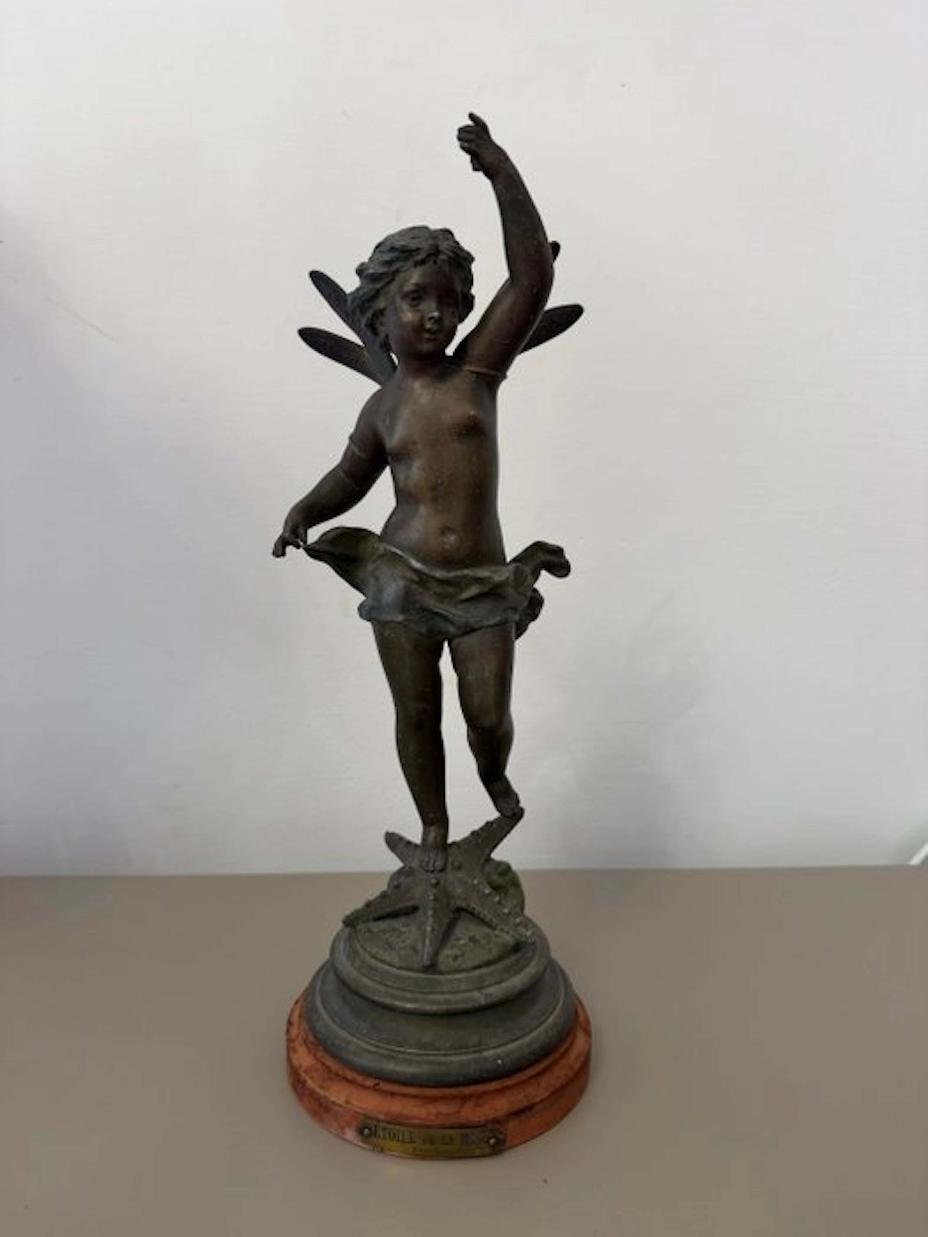 Rancoulet - Statue, Etoile de la Mer - 39 cm - Wood