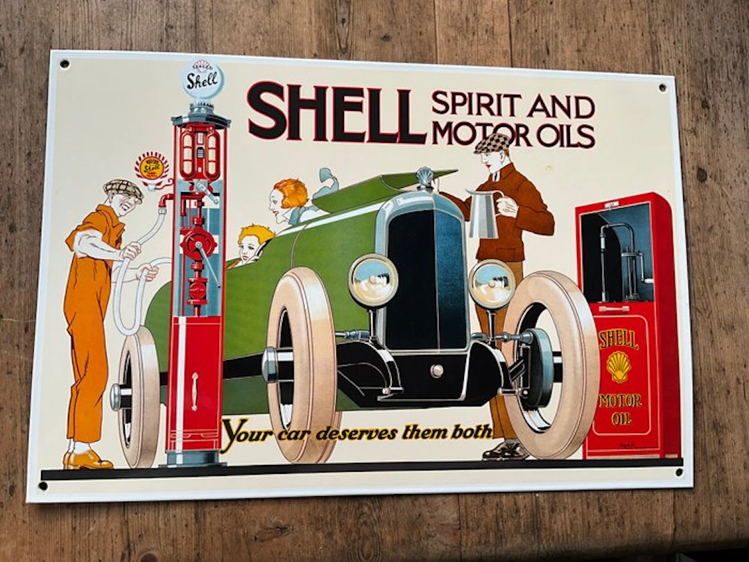 XXL SHELL Spirit and Motor Oils Vintage advertising sign...