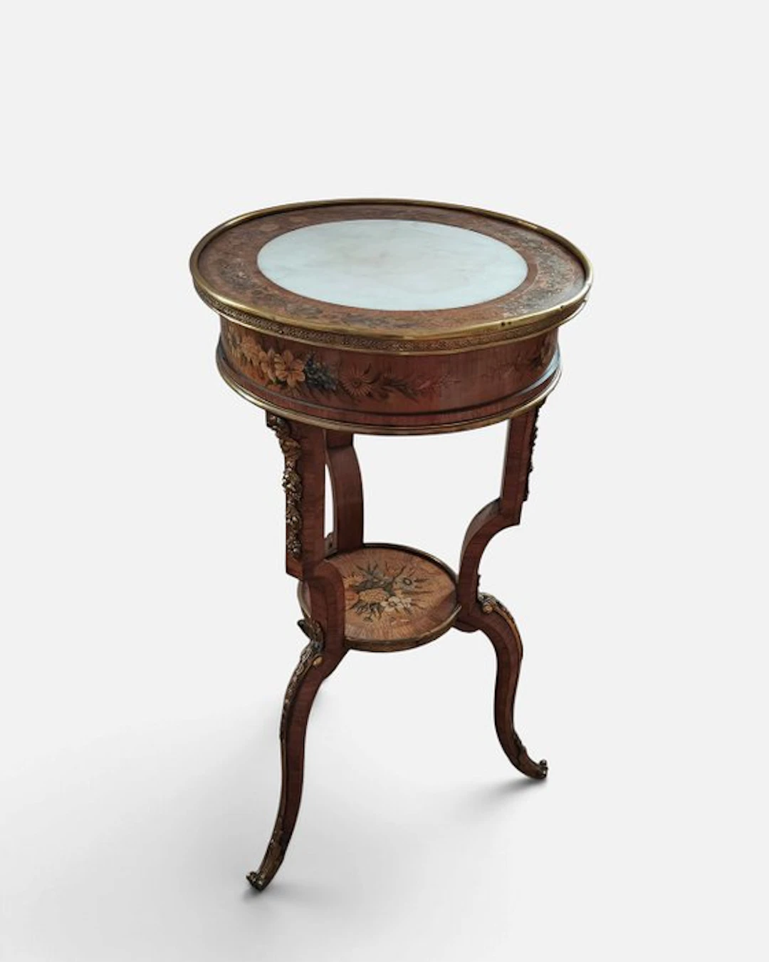Napoleon III / Louis-seize - Table - Wood - Guéridon with marble top