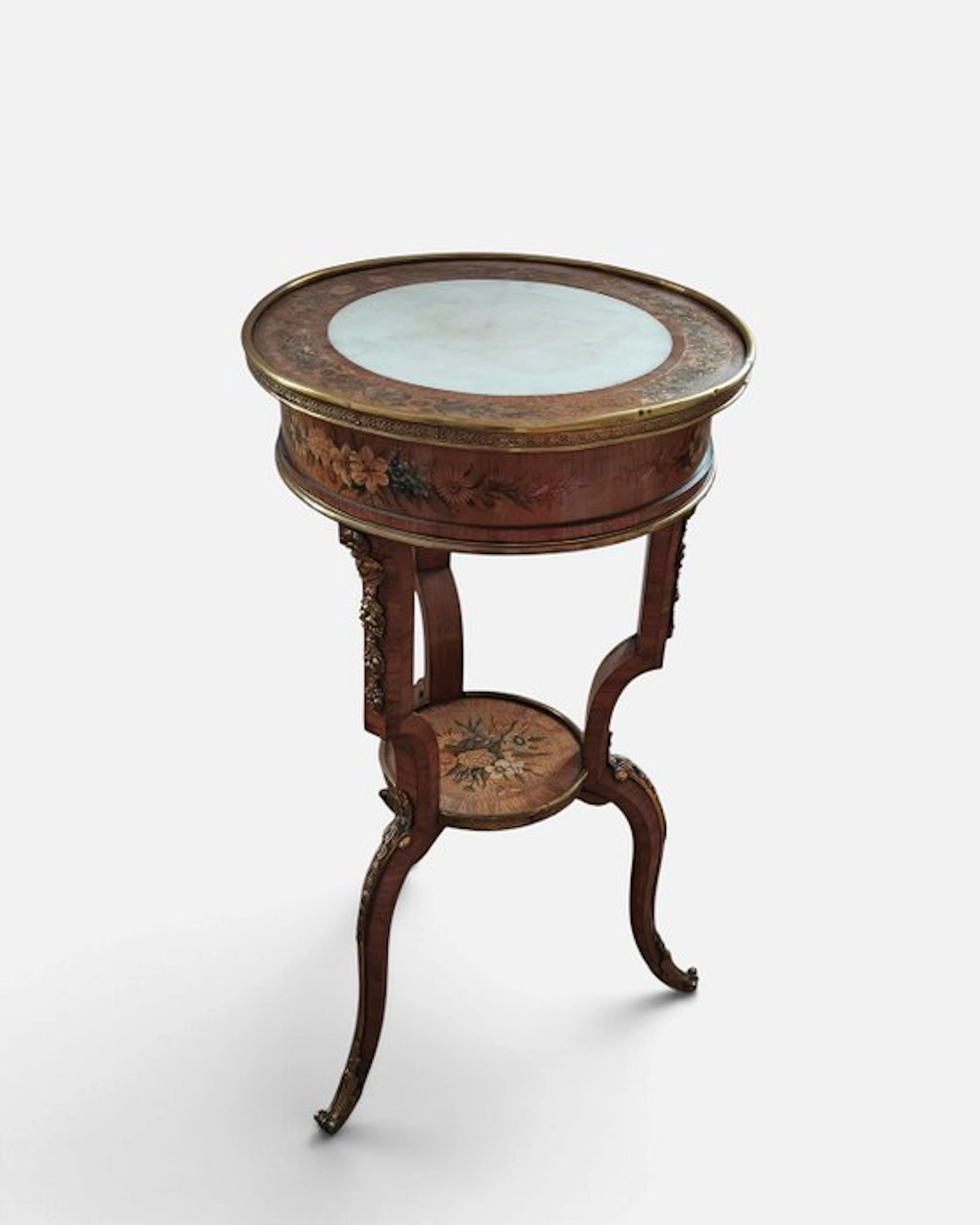 Napoleon III / Louis-seize - Table - Wood - Guéridon with marble top