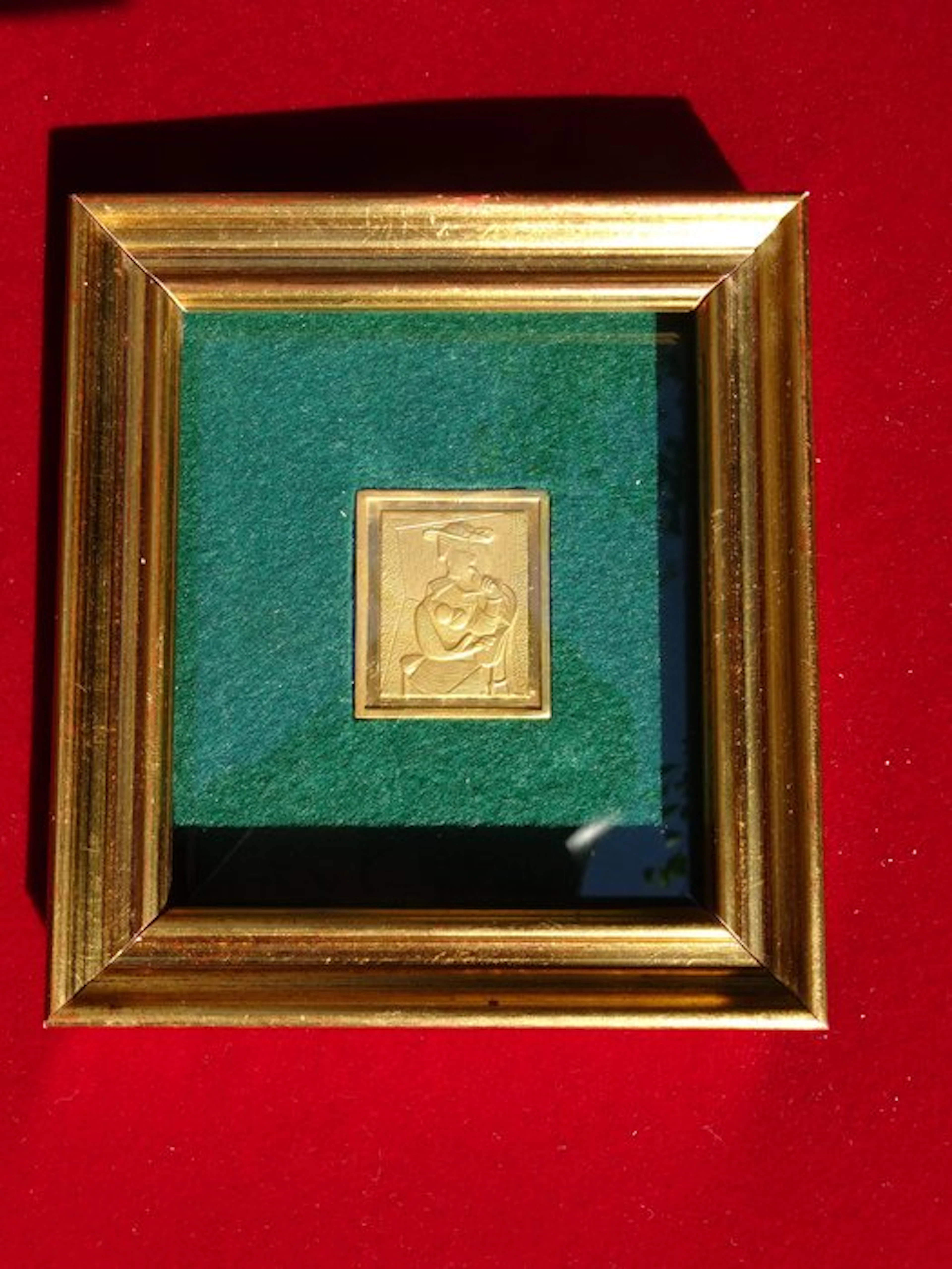 Italy. Pablo Picasso 24 carat gold finished over silver (No reserve price)