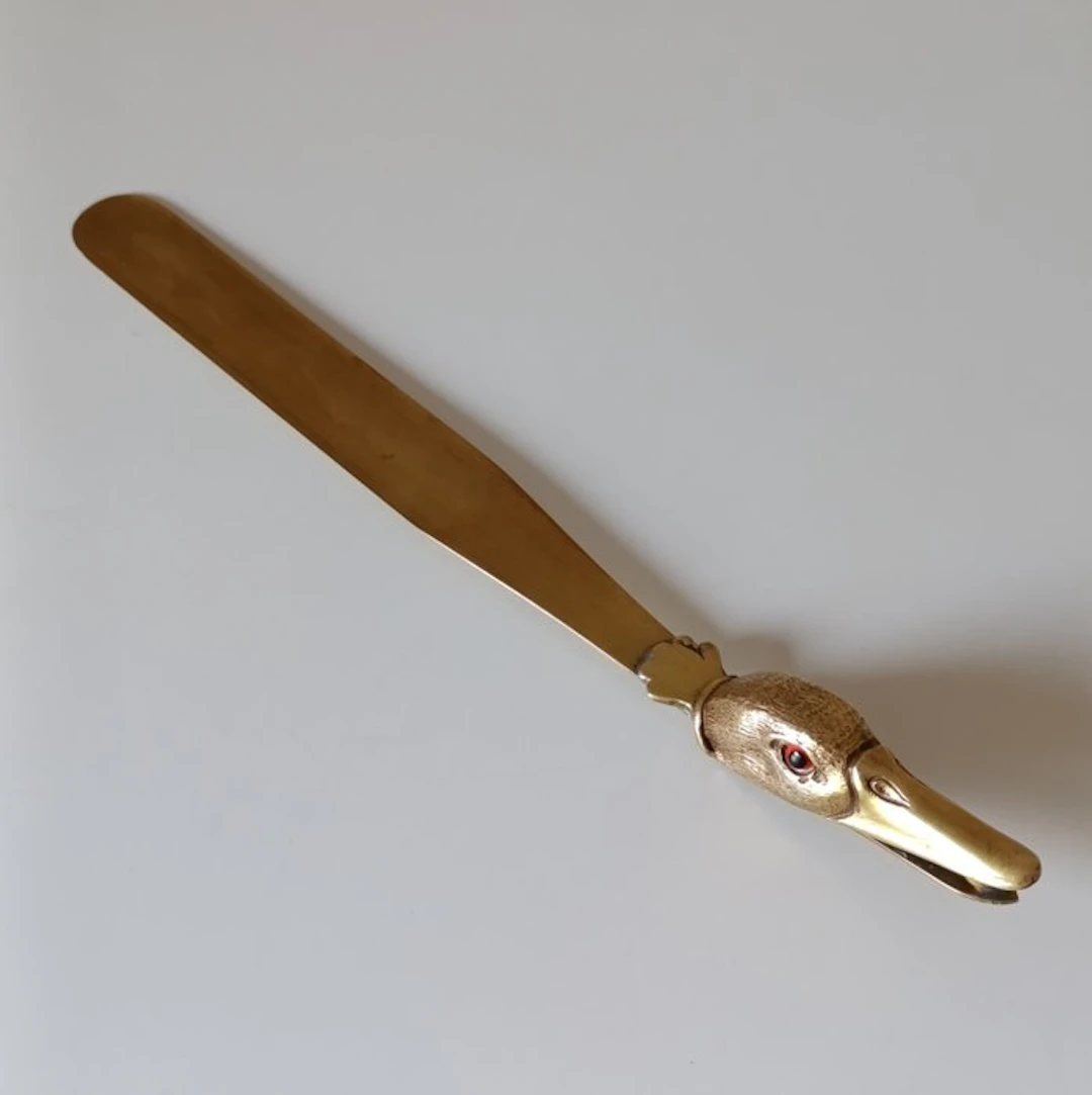 Paper knife - Bronze (gilt/silvered/patinated/cold painted)