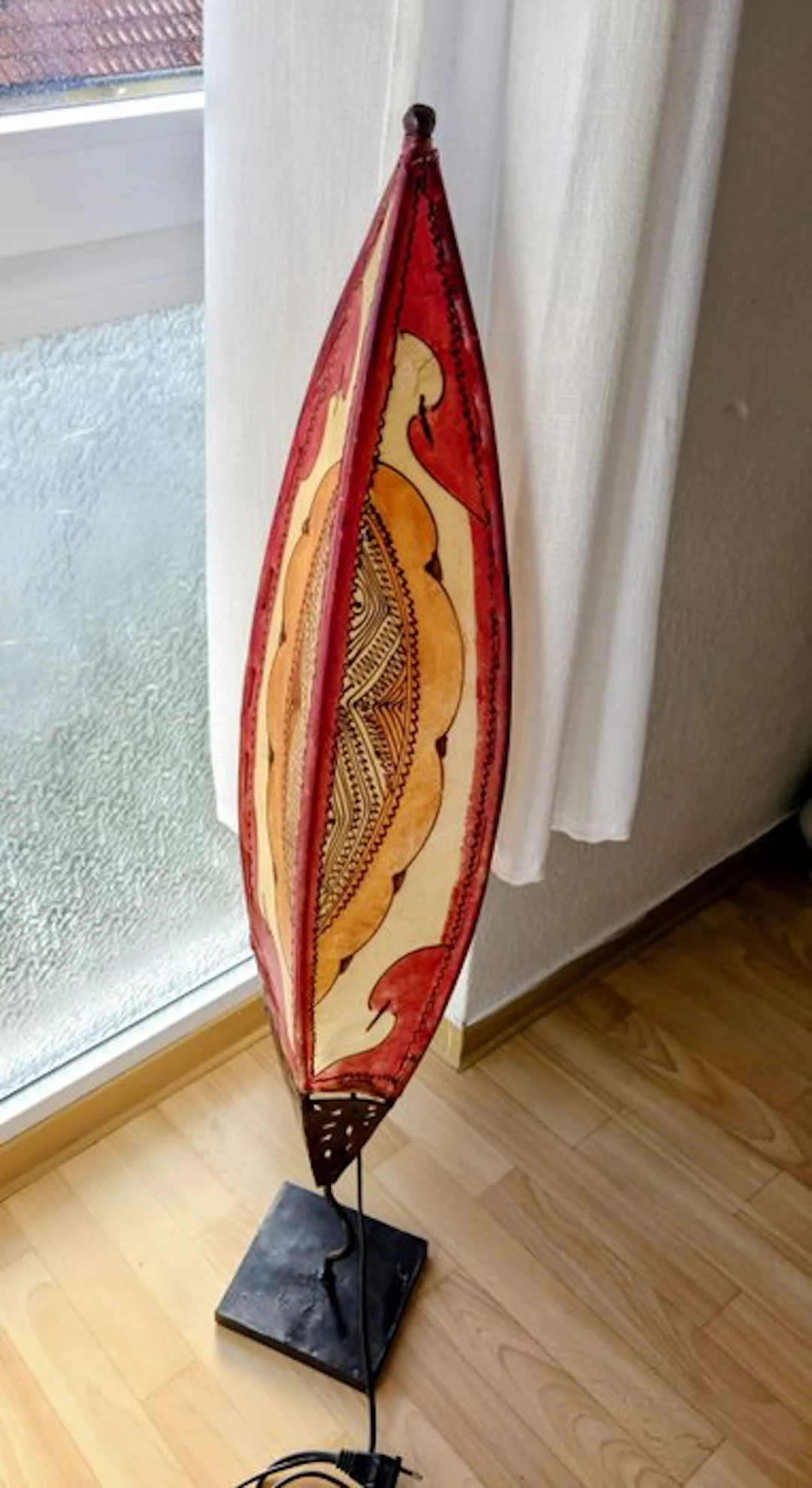 Handarbeit - Marokkanisches Leder Stehlampe - Golvlampa - Getskinn