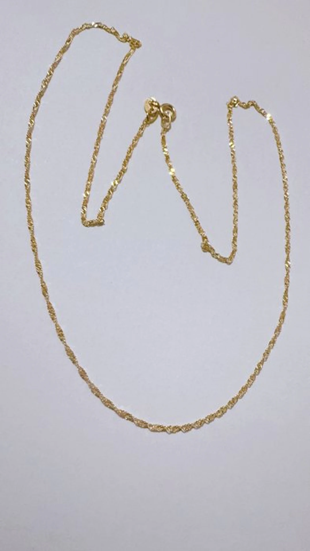 No reserve price - Chain - 18 kt. Yellow gold - Necklace 45 cm - 0.9/1 g