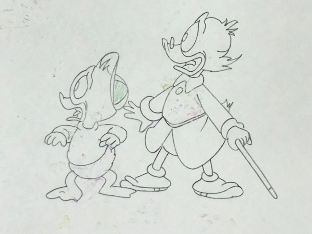 Walt Disney, 1987/90 - Original Animation Drawing of Scrooge McDuck - Ducktales