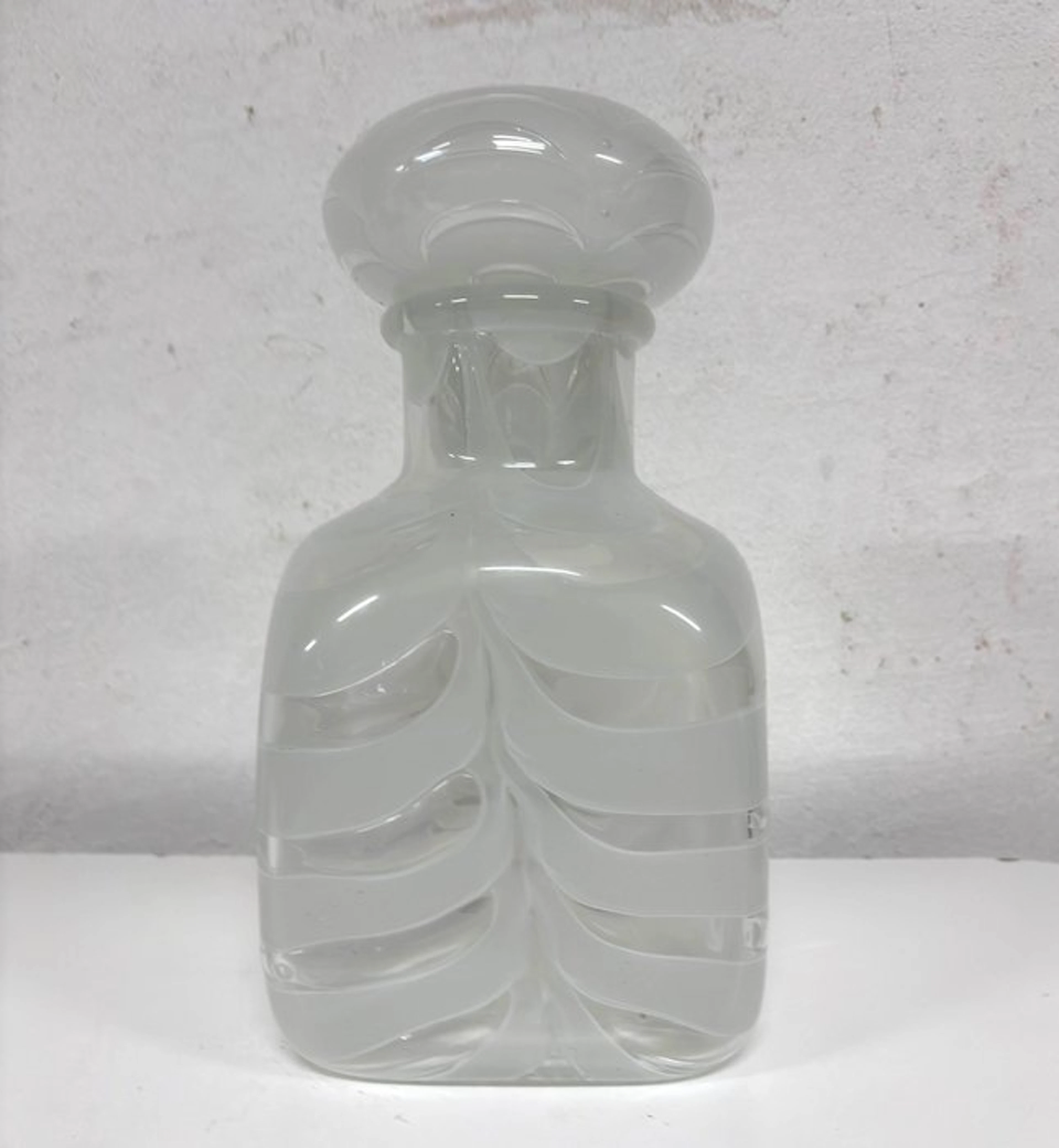 Barovier & Toso - Ercole Barovier - Bottle - Diaphanous Graffiti - Murano glass