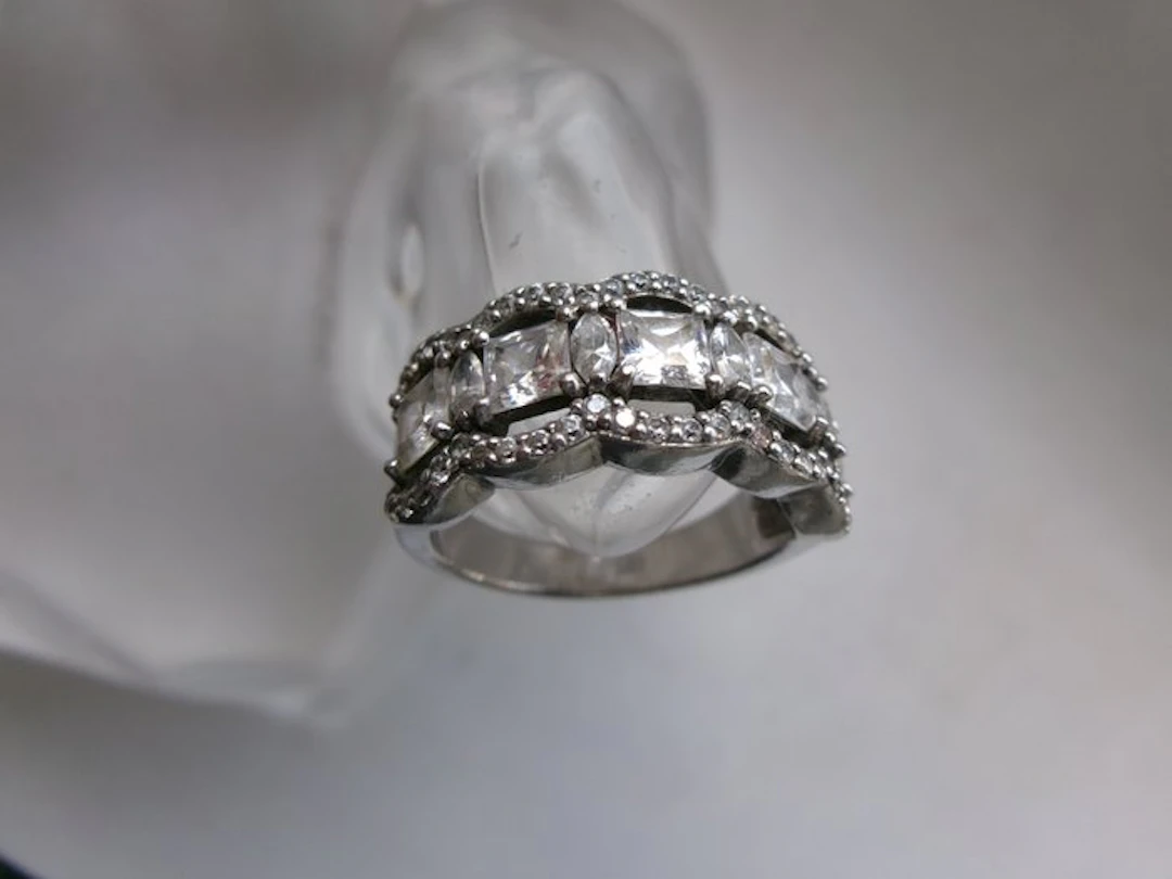 Silver - Ring - Art Deco Style