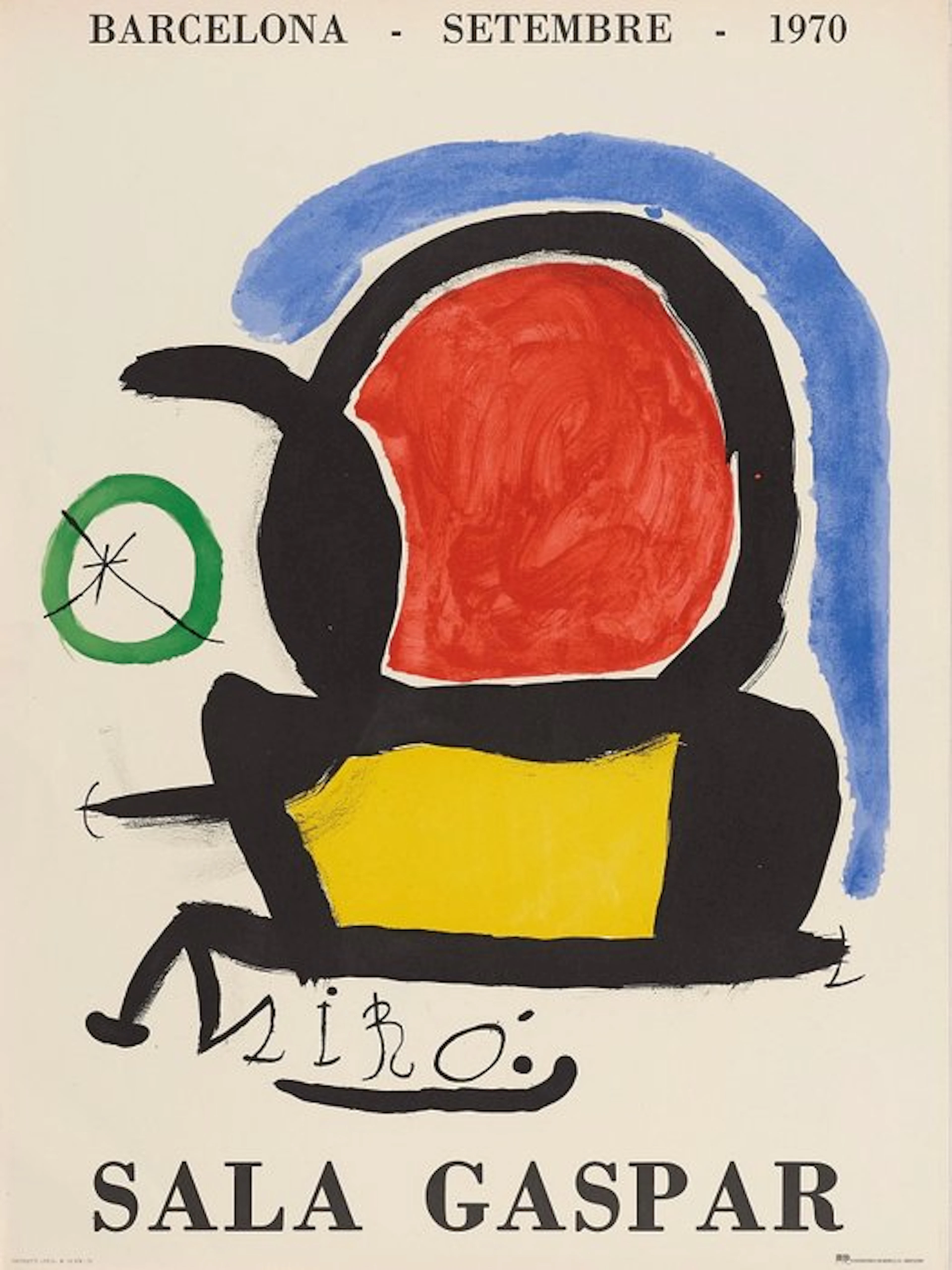 (after), Joan Miró - Sala Gaspar ** ORIGINAL LITHOGRAPHIC PRINT 1970 **