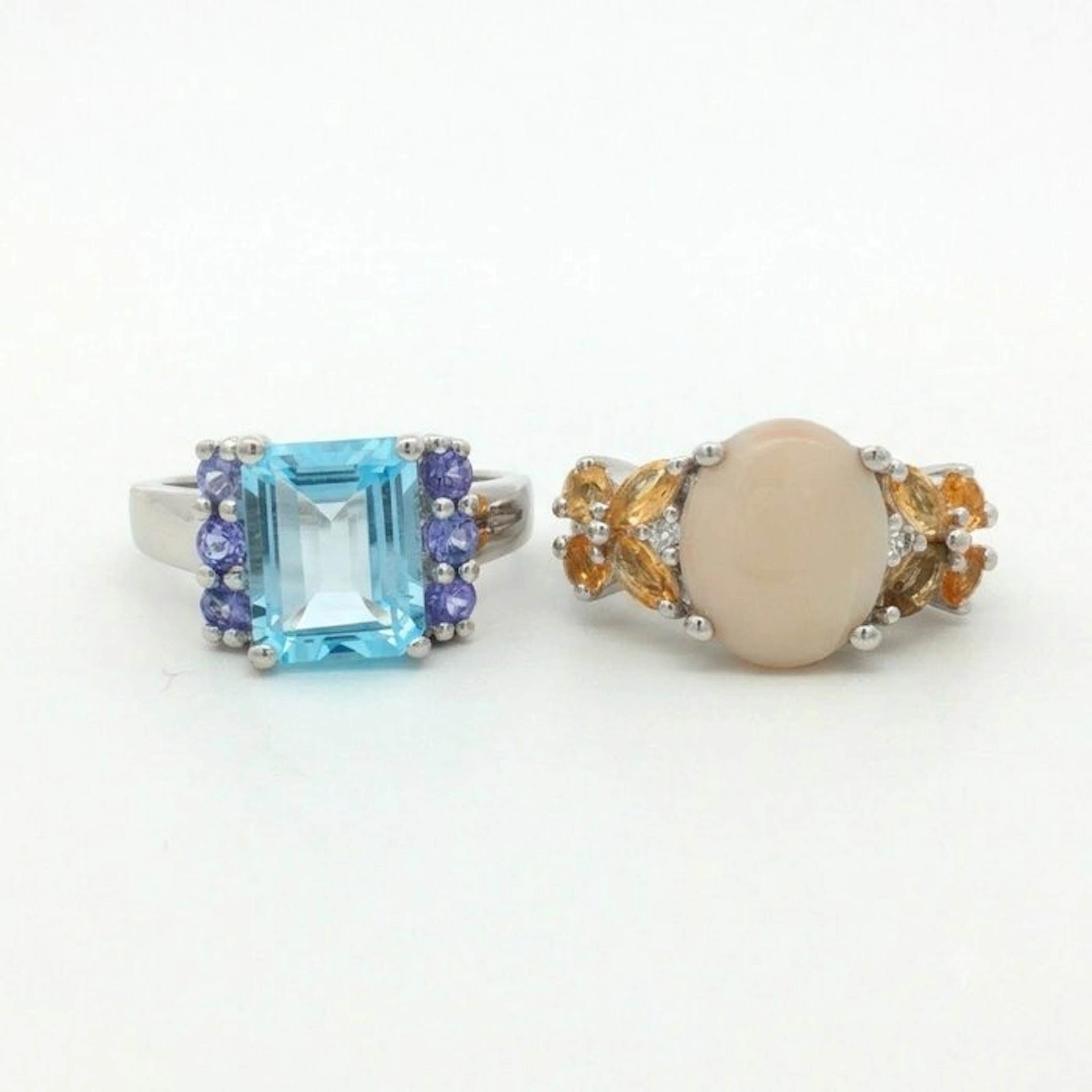No reserve price - 2 piece jewellery set Silver - 8.07ct