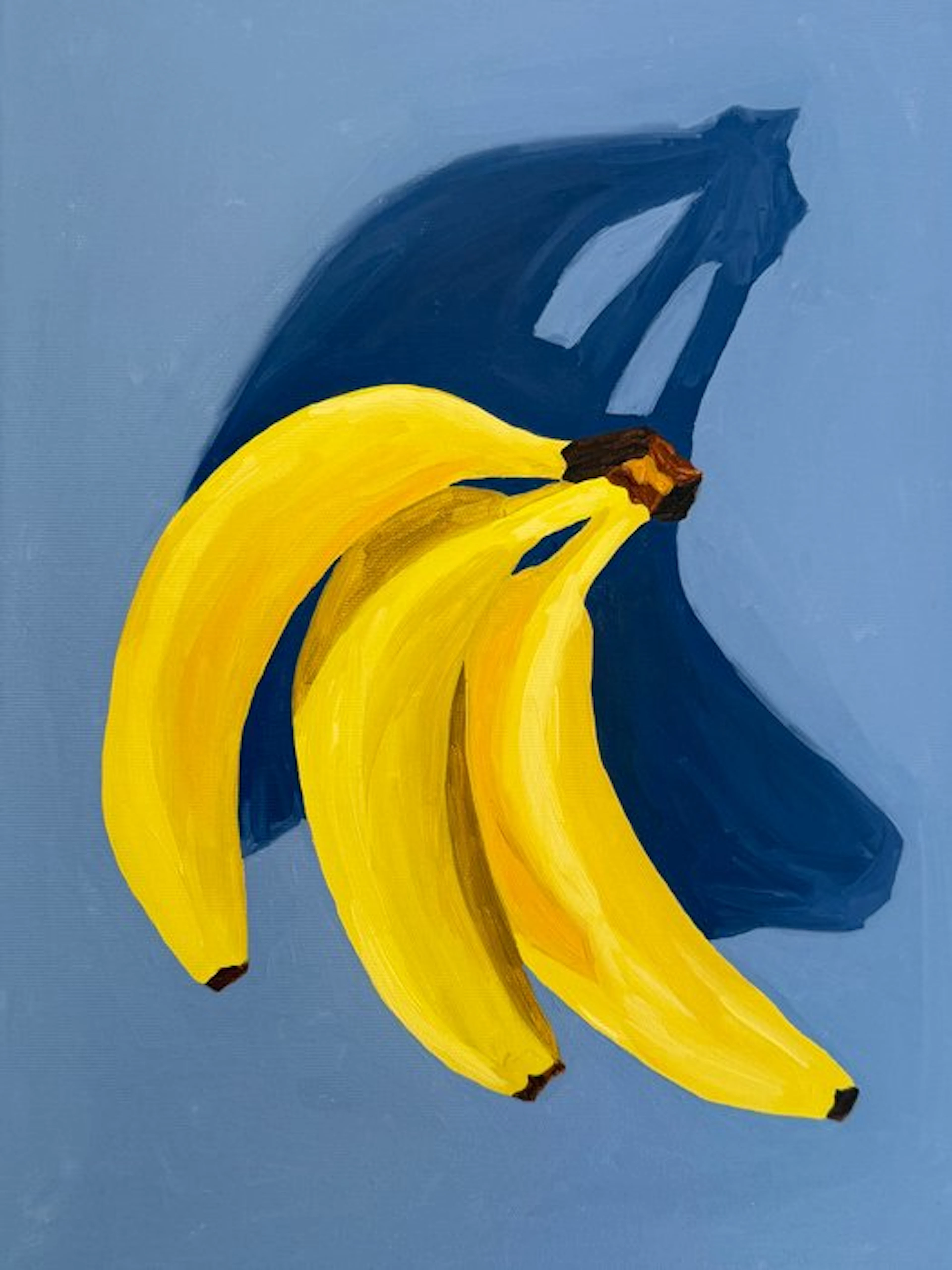 Cansu Rossi - Three Bananas - Oil Painting