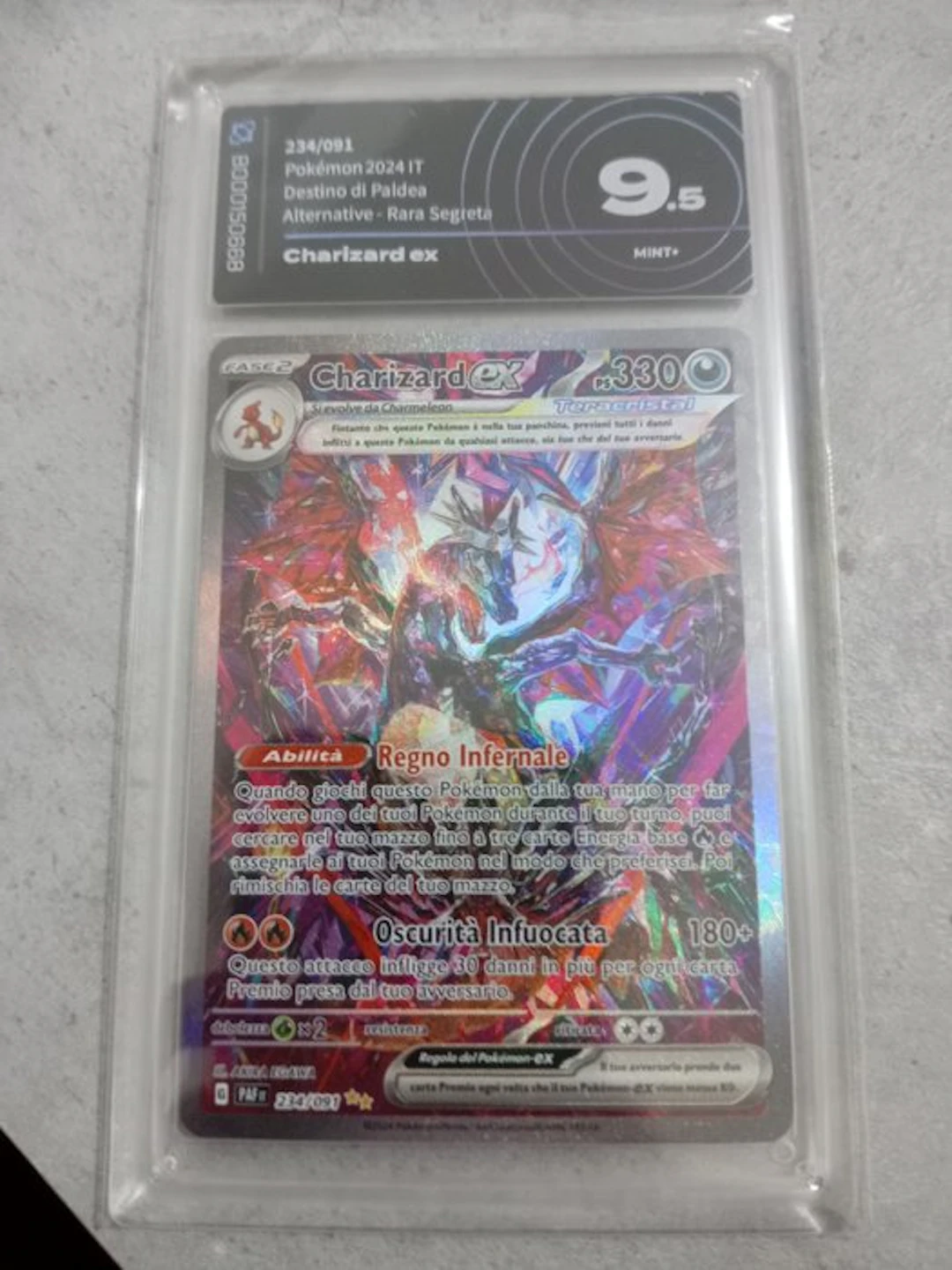 Pokémon - 1 Graded card - Charizard 234/091 Alternate art