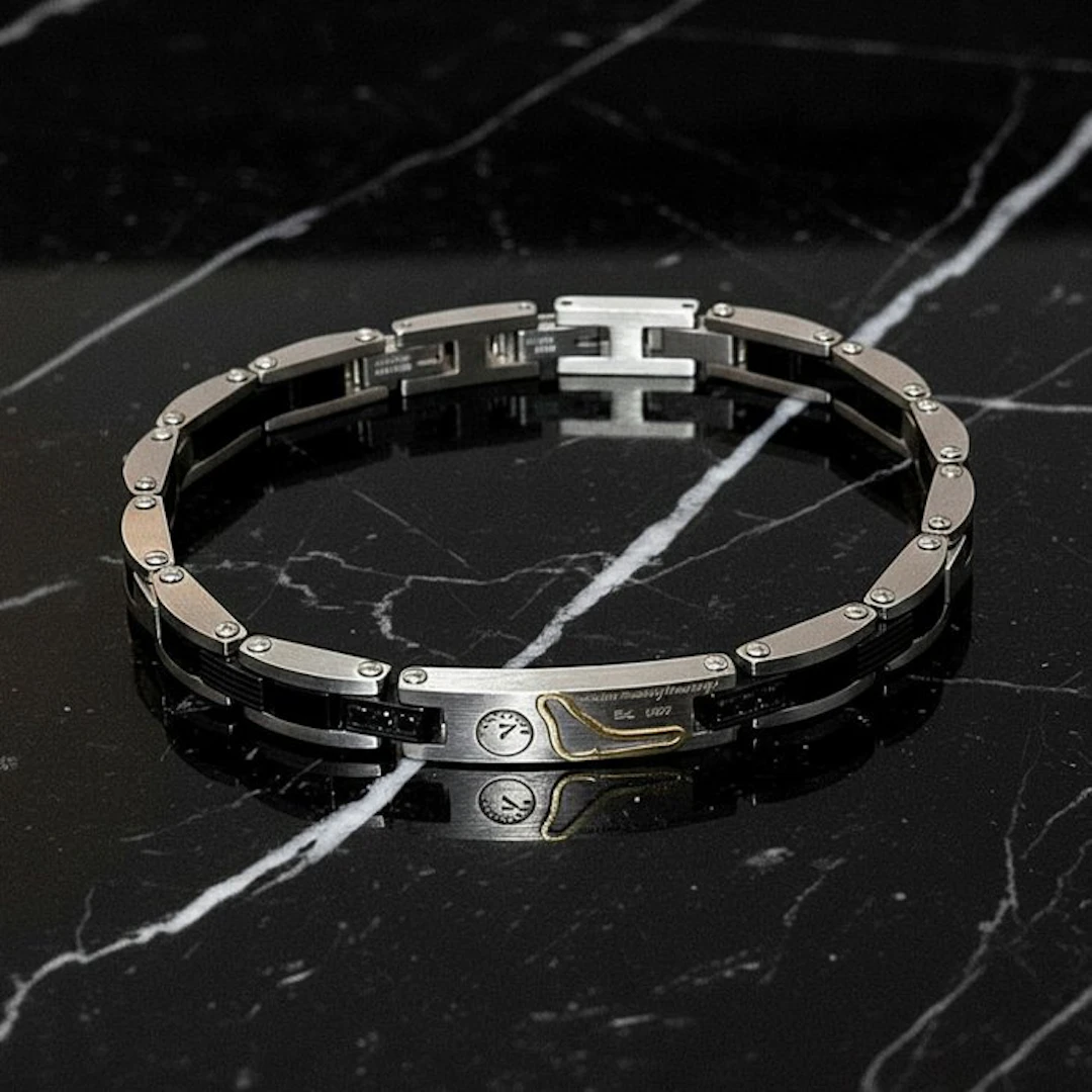 18 kt. - Base bracelet in surgical steel, Yellow gold - Bracelet -