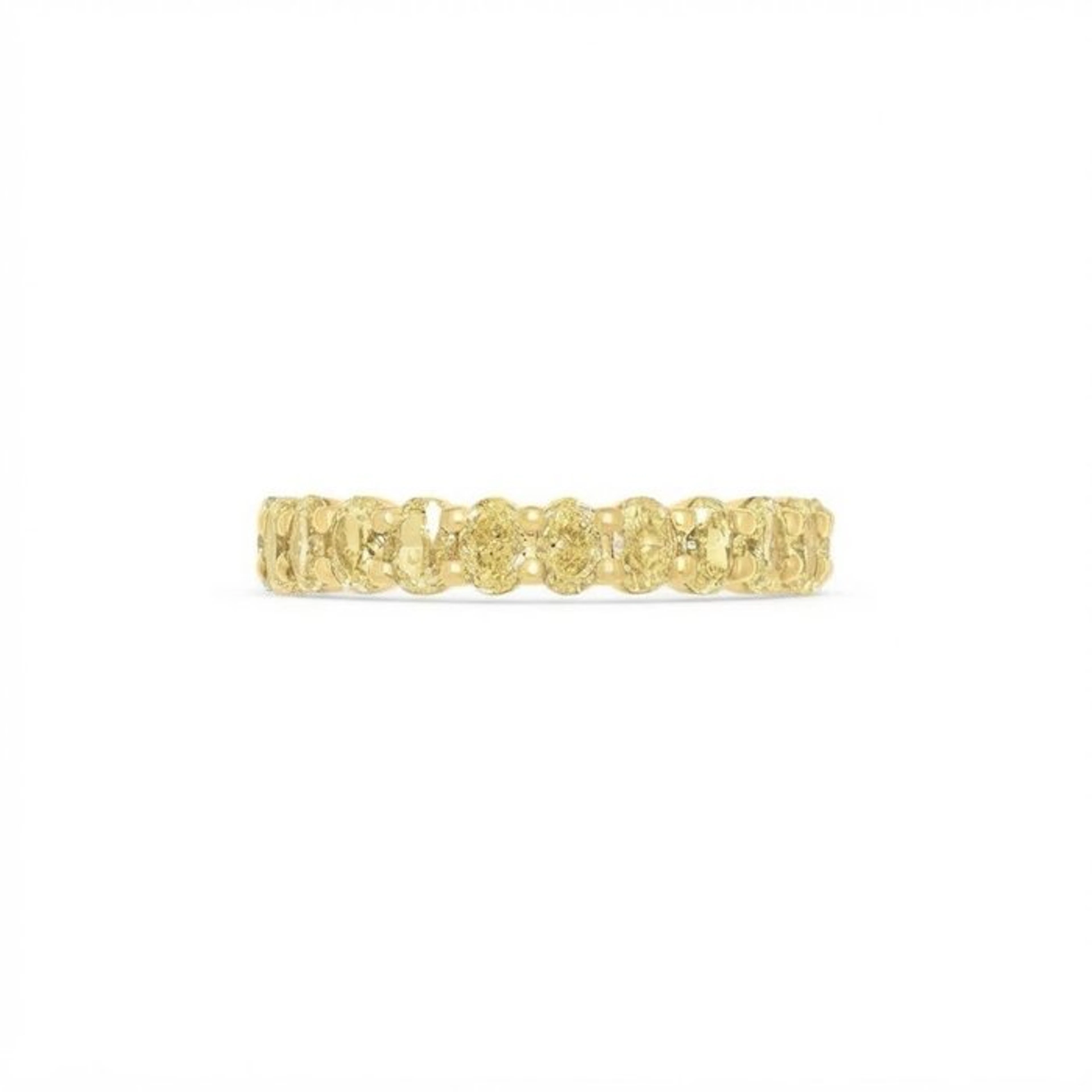 Ring - 18 kt. Yellow gold - 2.01ct. tw. Yellow Diamond (Natural coloured)