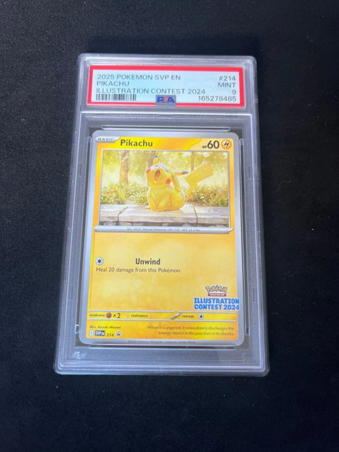 Pokémon - 1 Graded card - Pikachu #214 Promo card - PSA 9