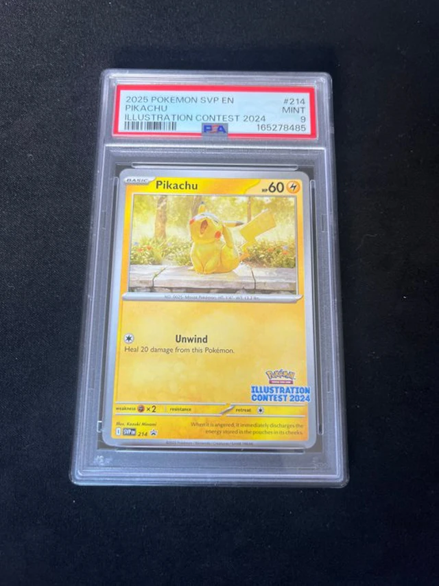 Pokémon - 1 Graded card - Pikachu #214 Promo card - PSA 9