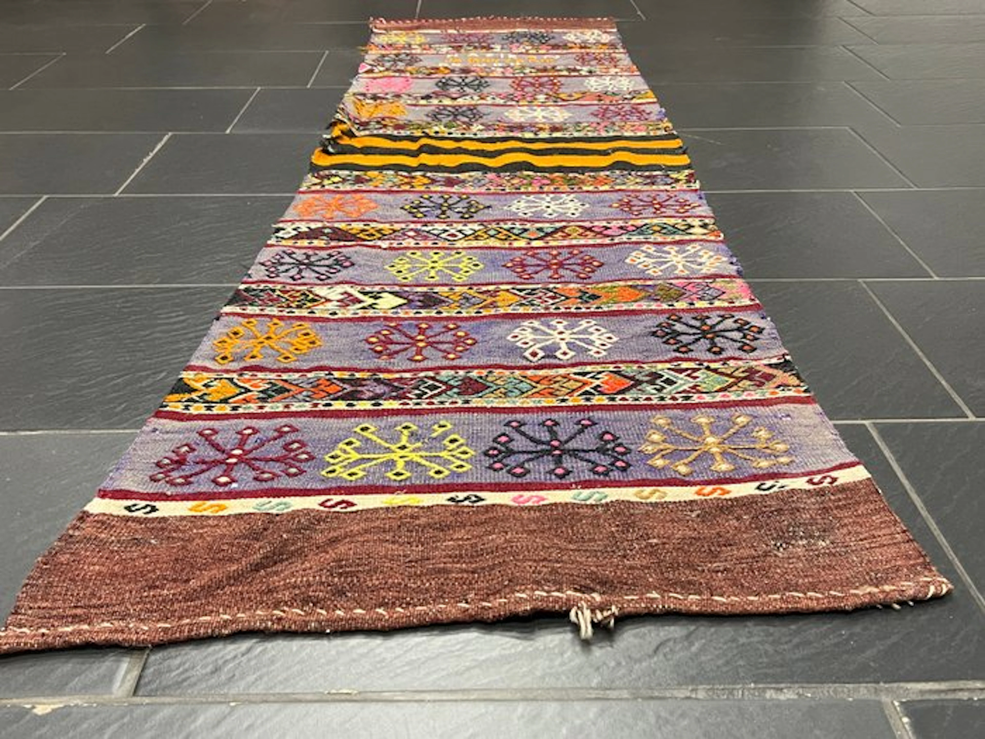Antique Kazakh Kilim - Kelim - 205 cm - 60 cm