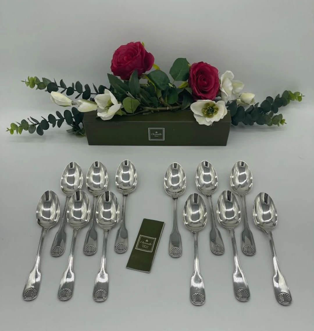 Christofle - Spoon - Set of 12 coffee spoons