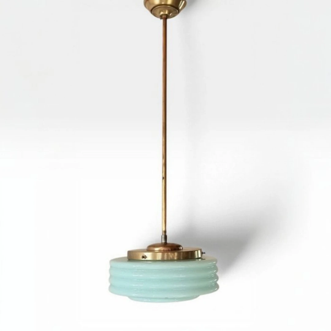 Hanging lamp - metal , crystal