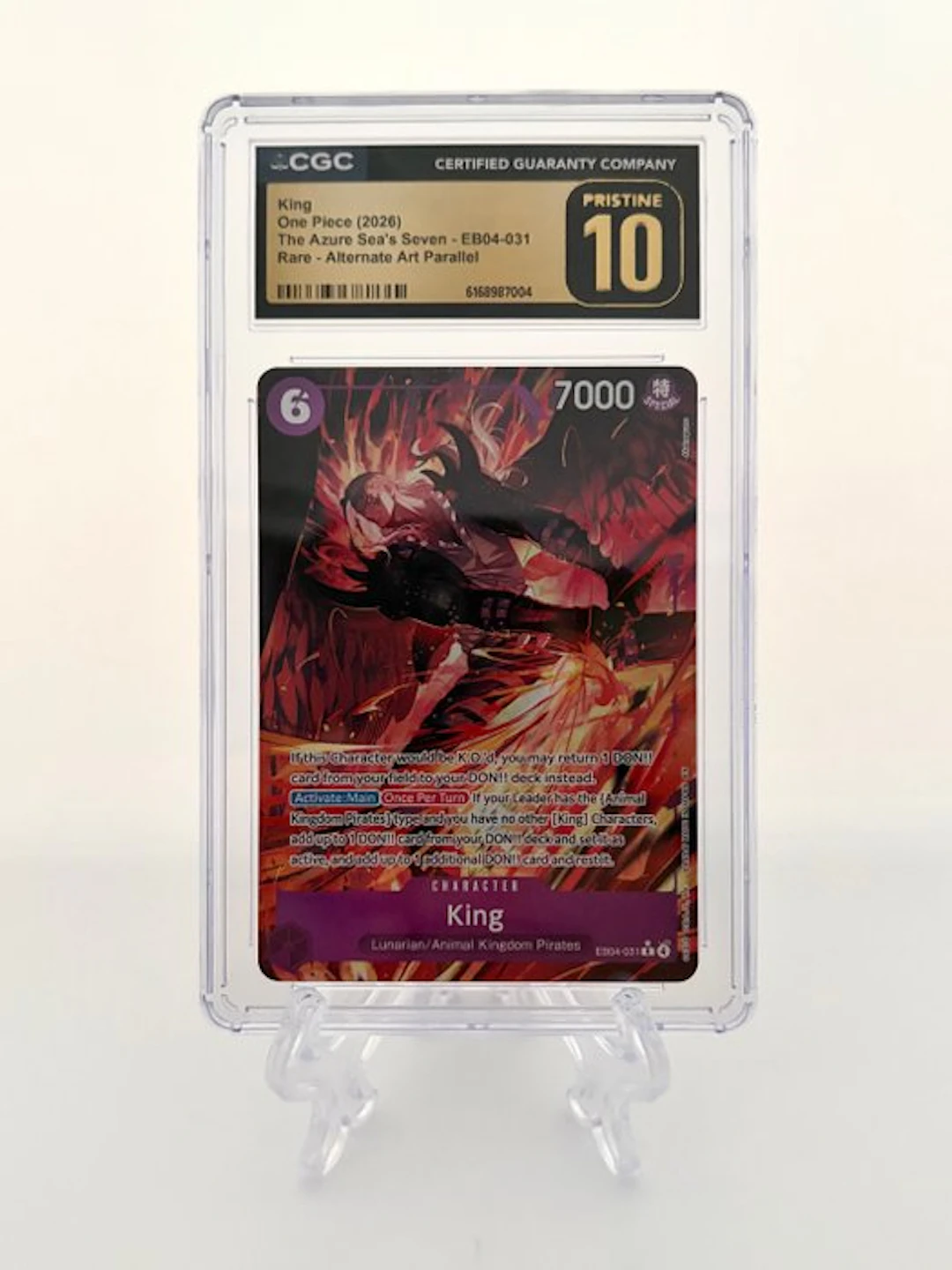 One Piece - 1 Graded card - One Piece - King - The Azure...