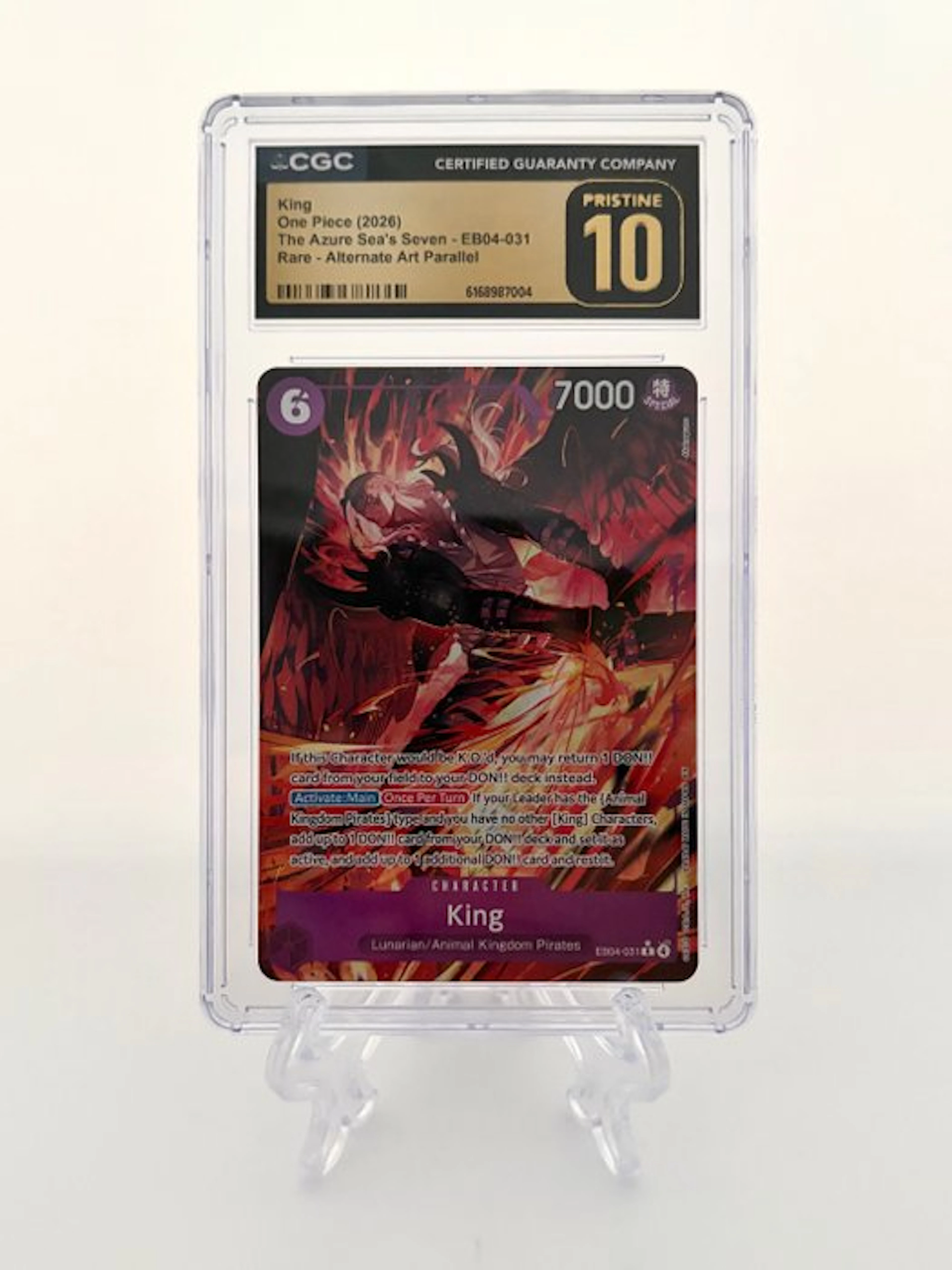 One Piece - 1 Graded card - One Piece - King - The Azure...