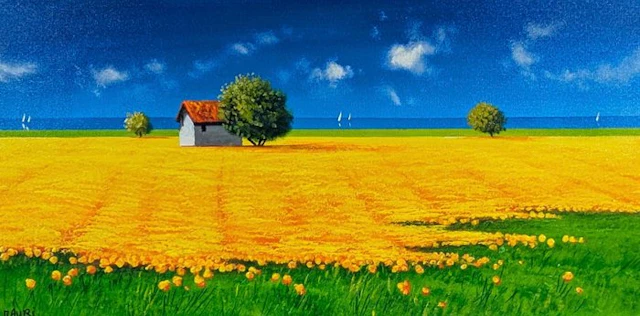 Roberto Mauri (1977) - Campo di Papaveri al Mare