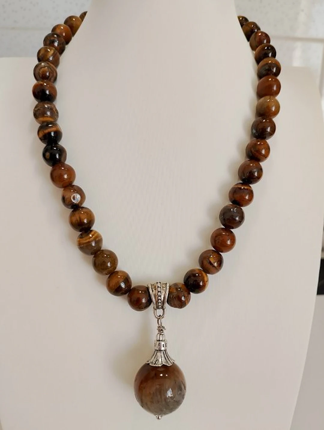 Tiger Eye Tiger's eye Necklace - Necklace - with Eye Tiger pendant