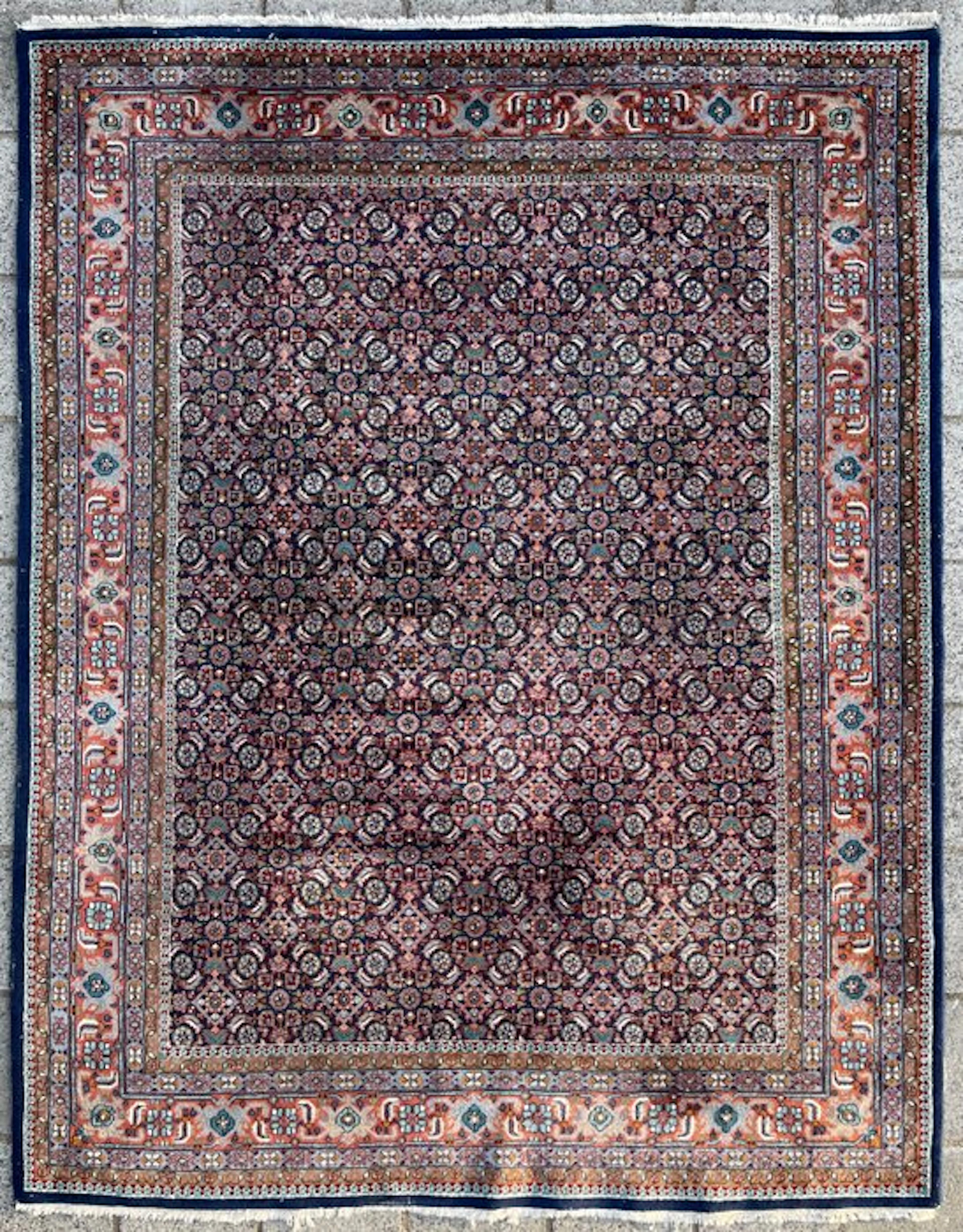 Vintage Indo design - cleaned - hand-knotted - wool - Carpet - 246 cm - 192 cm