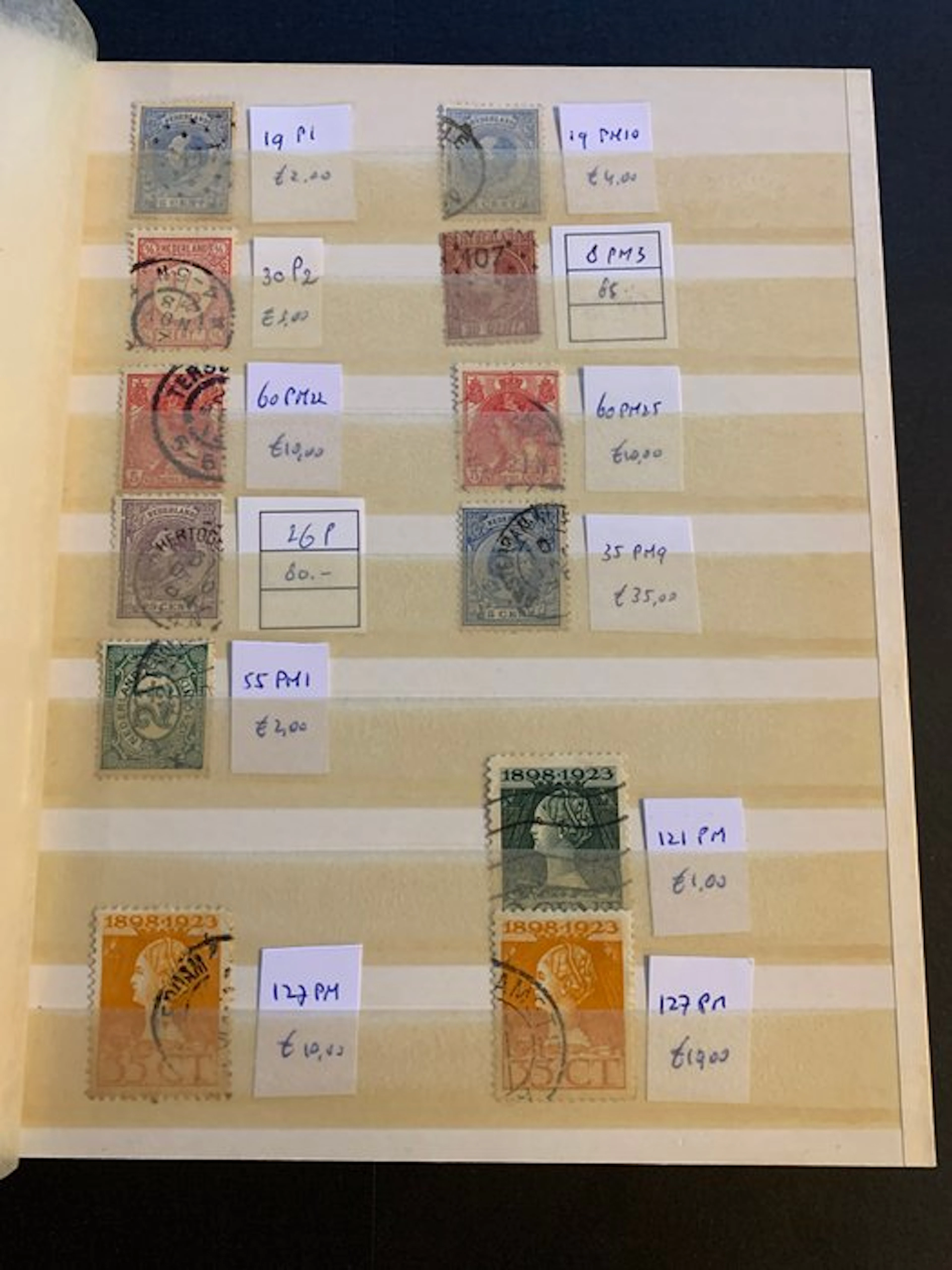 Netherlands 1872/1993 - Selection of plate faults in Stockbook